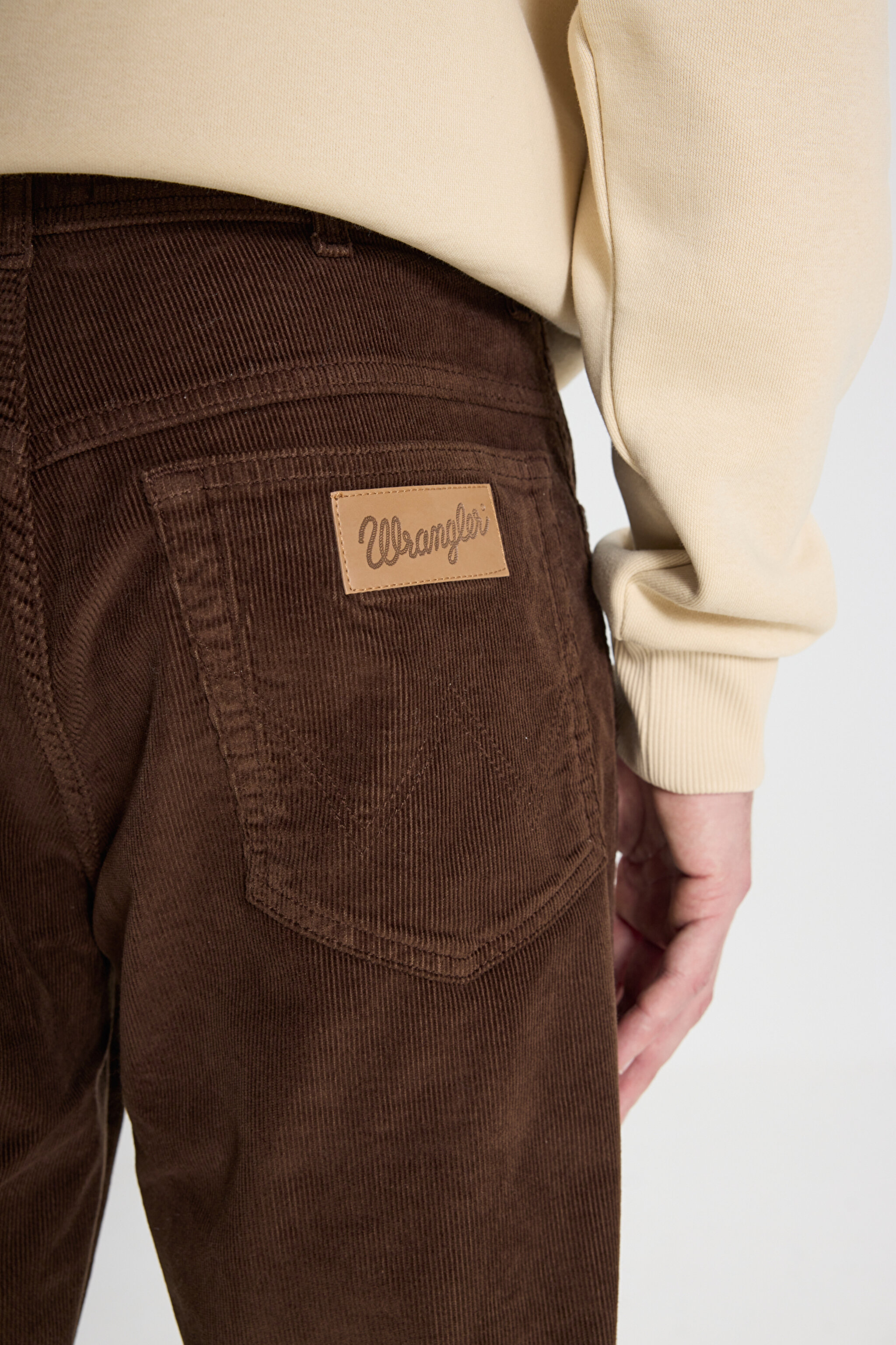 Texas Slim Fit Dar Kesim Normal Bel Kadife Esnek Pantolon - Coffee Bean-W12SECH31 (görsel 6)