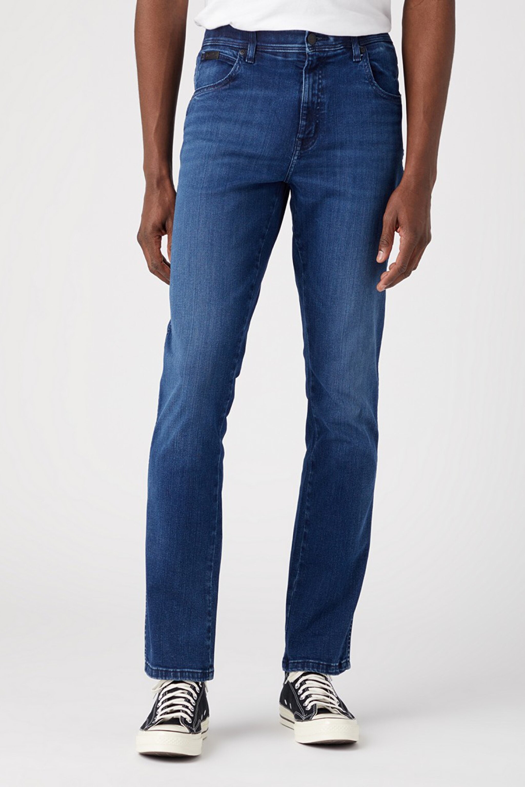 Texas Slim Fit Dar Kesim Normal Bel Mavi Esnek Jean Kot Pantolon - Mid Blue-W12SMN396 (görsel 2)
