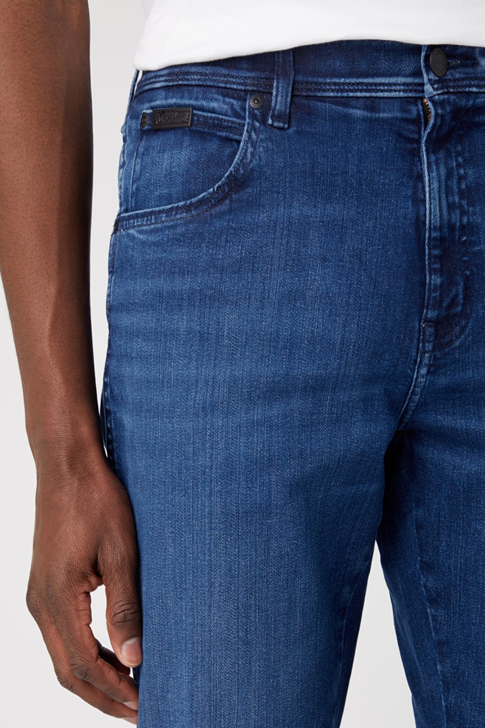 Texas Slim Fit Dar Kesim Normal Bel Mavi Esnek Jean Kot Pantolon - Mid Blue-W12SMN396 (görsel 4)