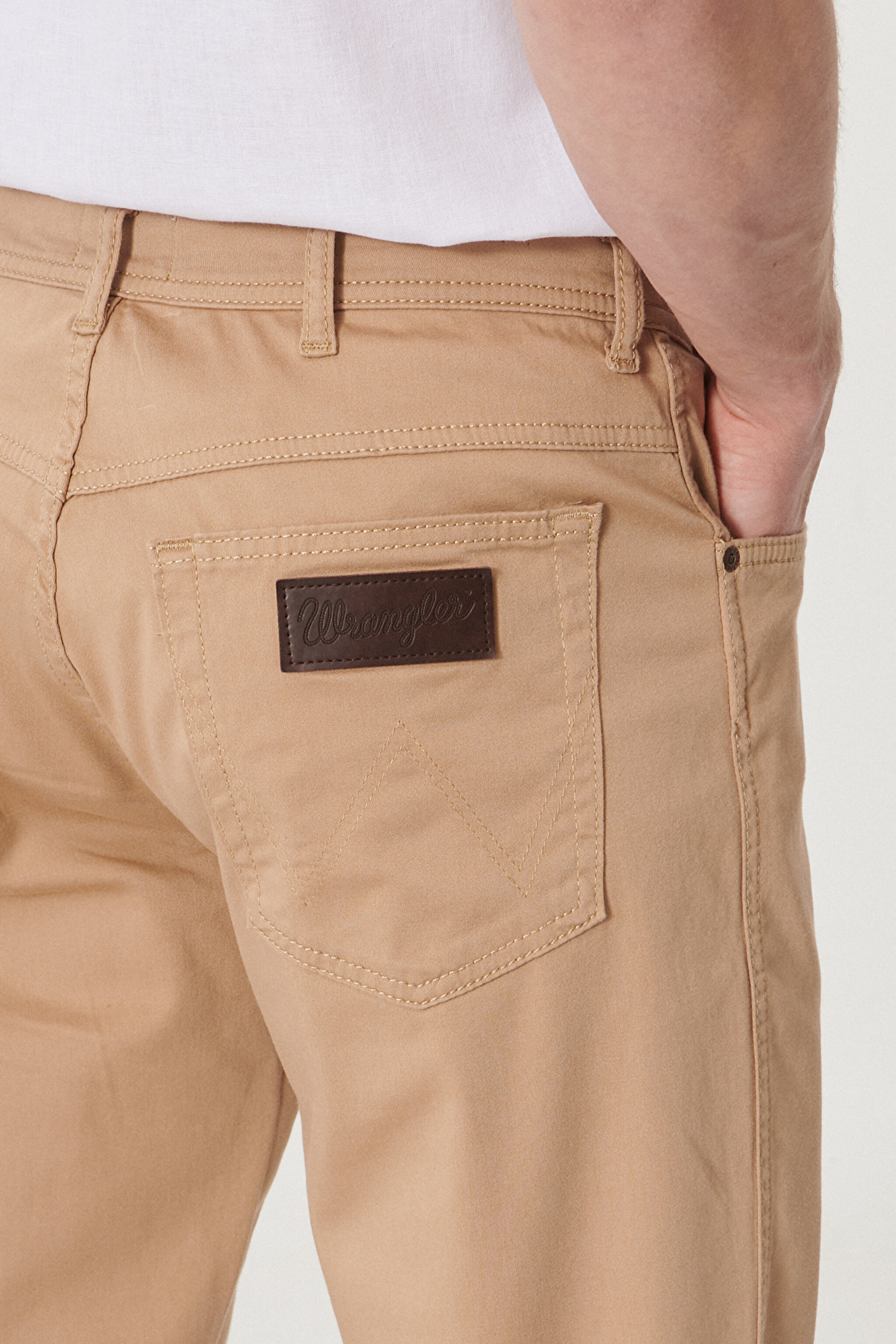 Slim Fit Normal Bel 5 Cep Esnek Pantolon - Light Khaki-W12SWAX4K (görsel 4)