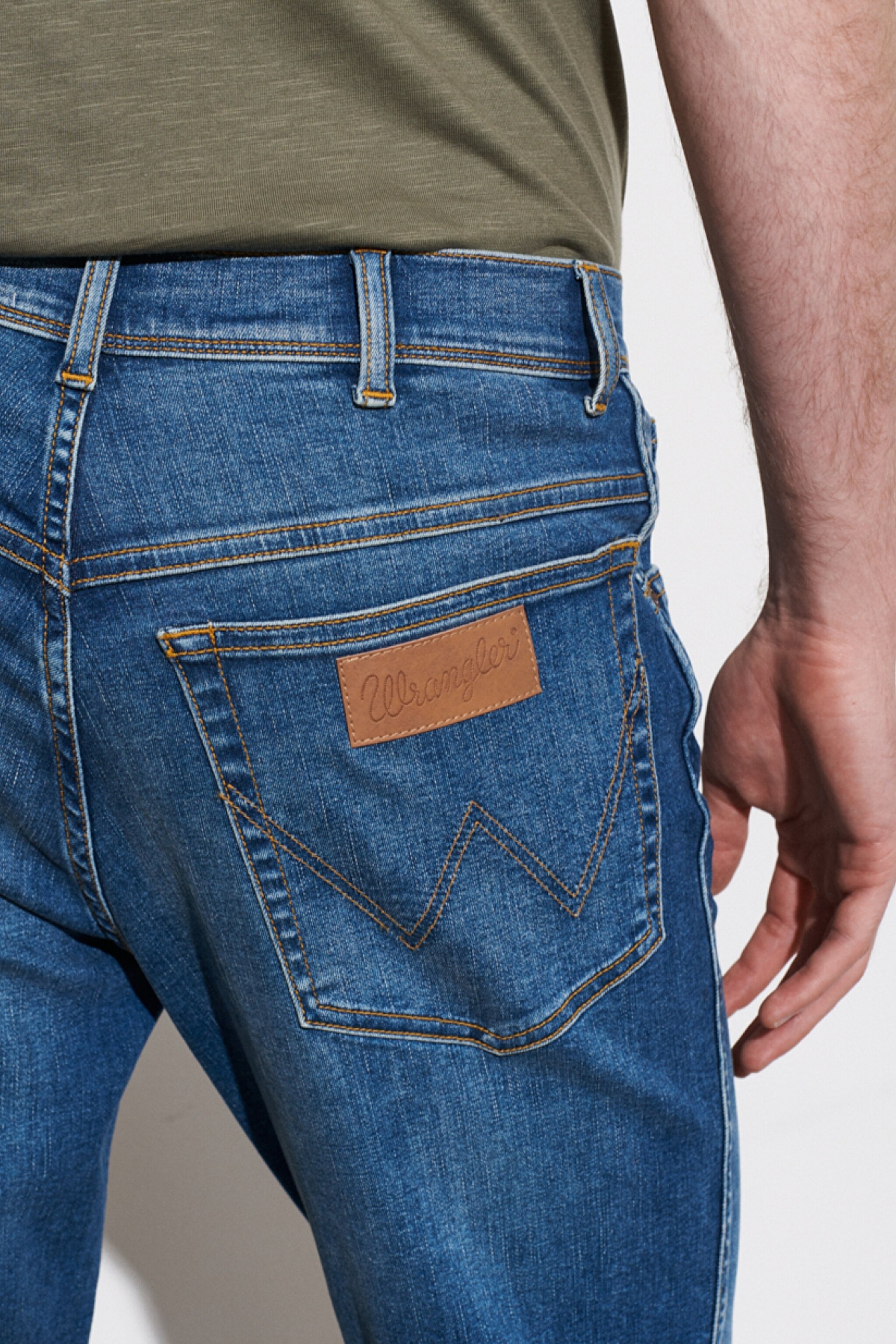 Texas Slim Fit Dar Kesim Normal Bel Esnek Jean Kot Pantolon - Mid Blue-W12SX5365 (görsel 5)