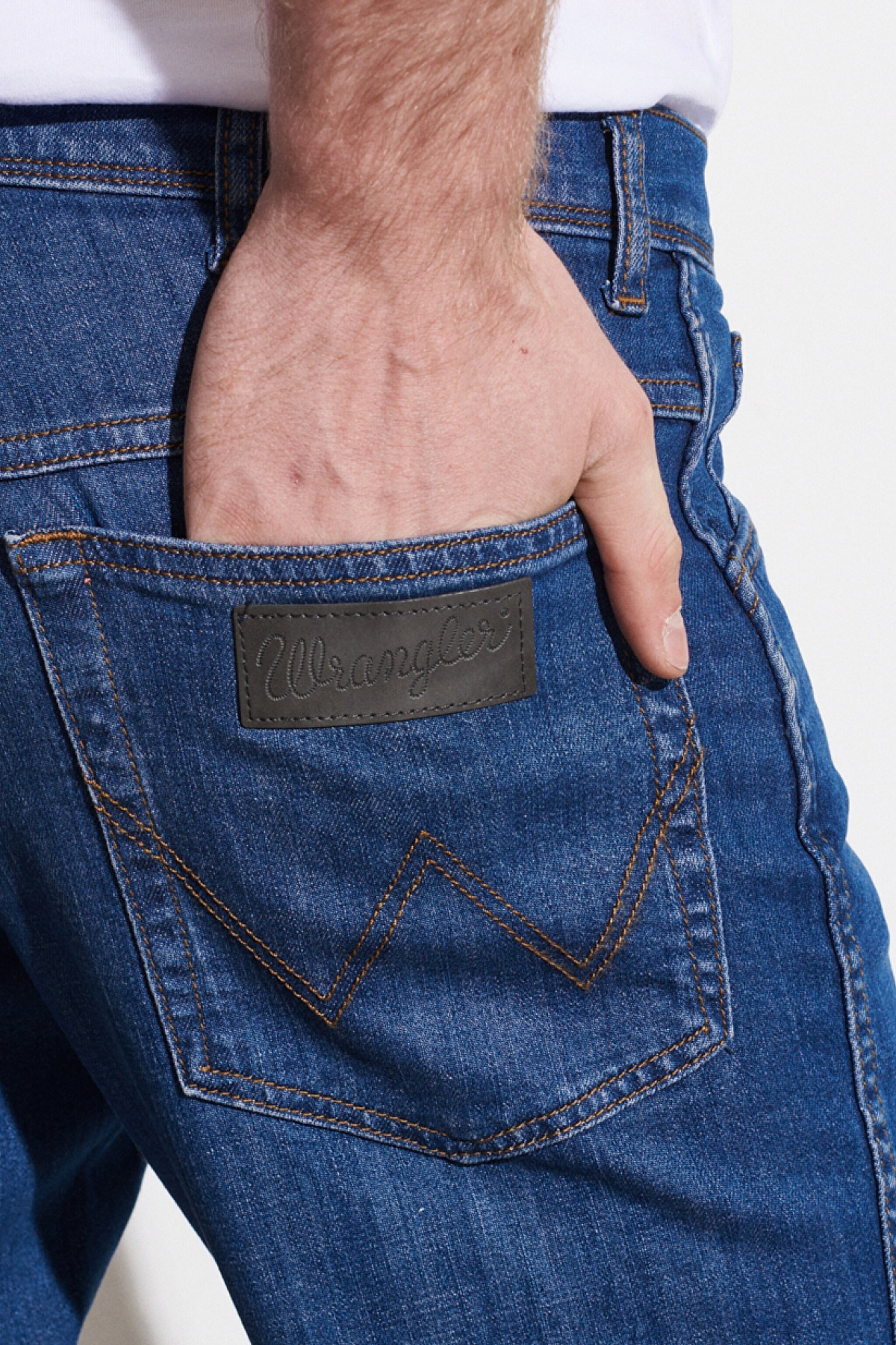 Texas Regular Tapered Fit Düşük Bel Mavi Esnek Jean Kot Pantolon - Dark Blue-W12T008408 (görsel 5)