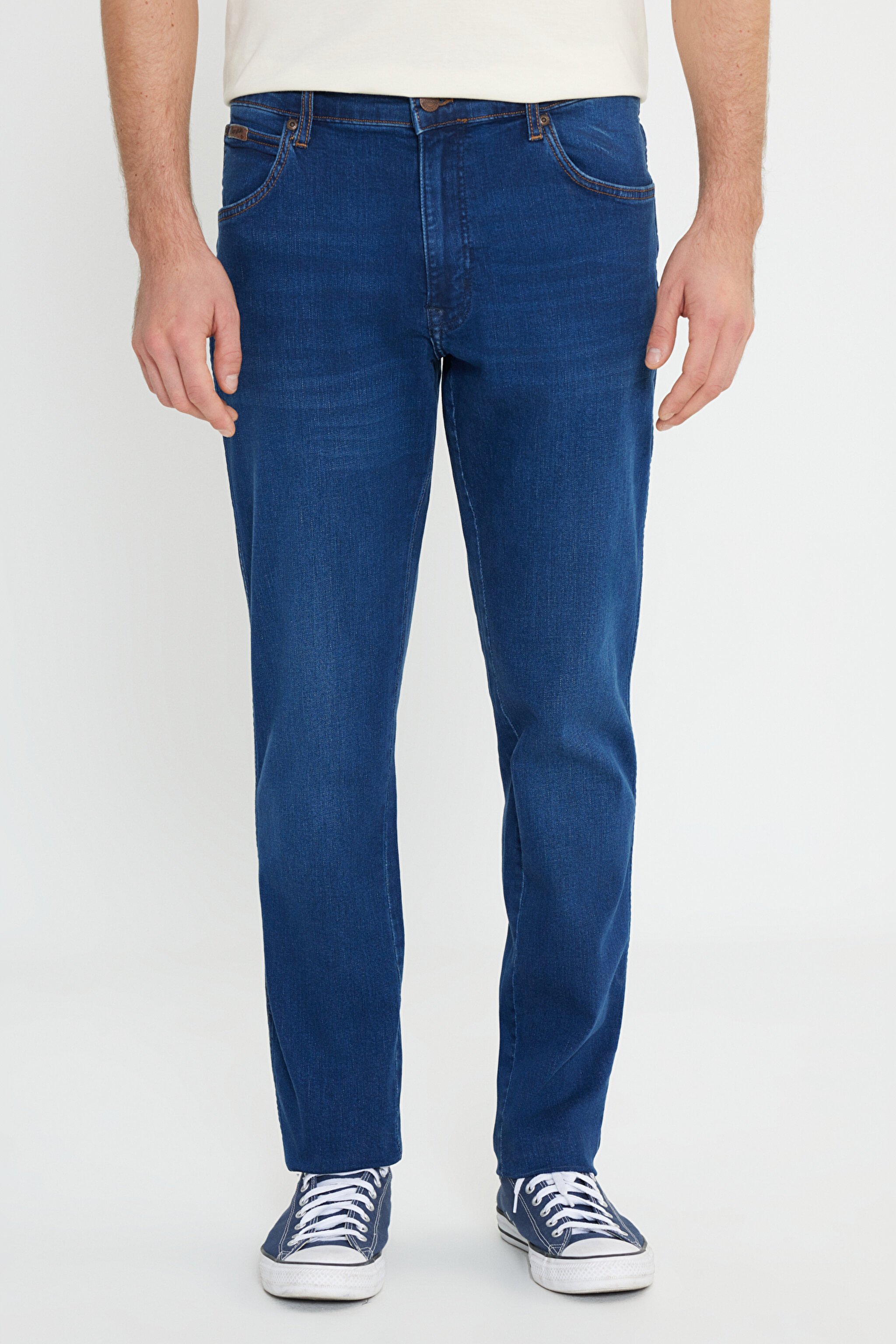 Texas Pamuklu Regular Tapered Fit Cepli Esnek Jean Kot Denim Pantolon - Blue Silk-W12T01439Z (görsel 3)