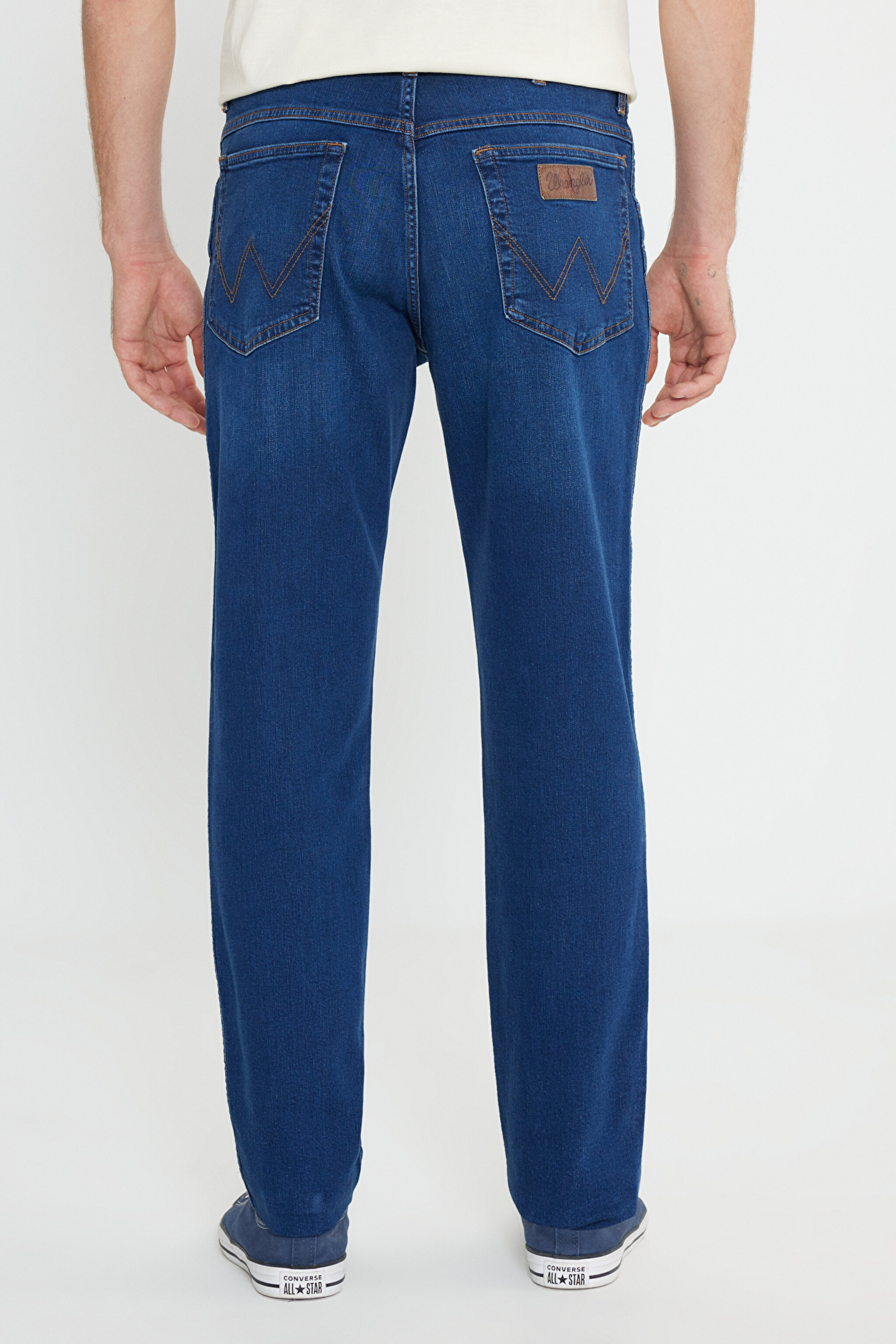 Texas Pamuklu Regular Tapered Fit Cepli Esnek Jean Kot Denim Pantolon - Blue Silk-W12T01439Z (görsel 4)