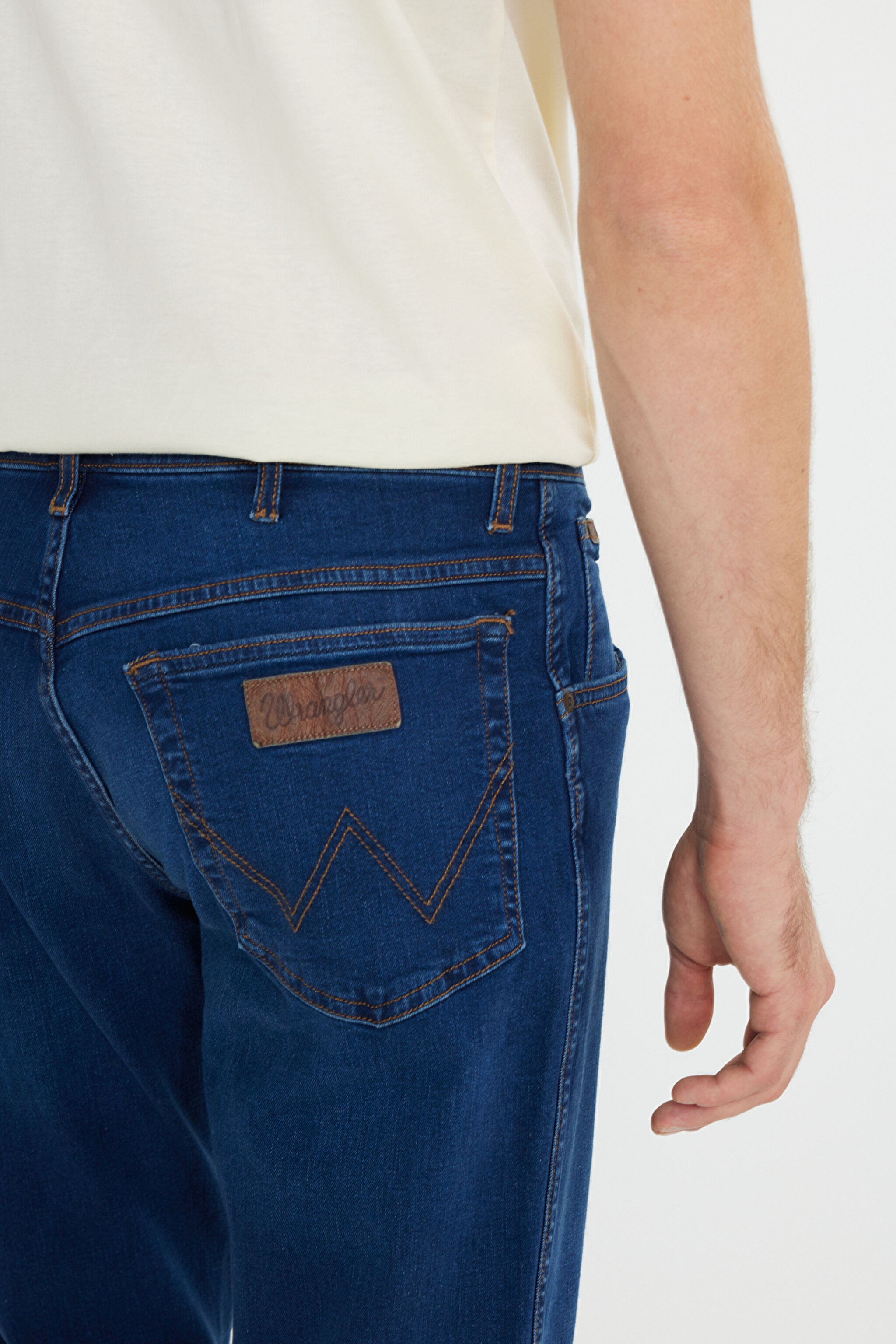 Texas Pamuklu Regular Tapered Fit Cepli Esnek Jean Kot Denim Pantolon - Blue Silk-W12T01439Z (görsel 6)