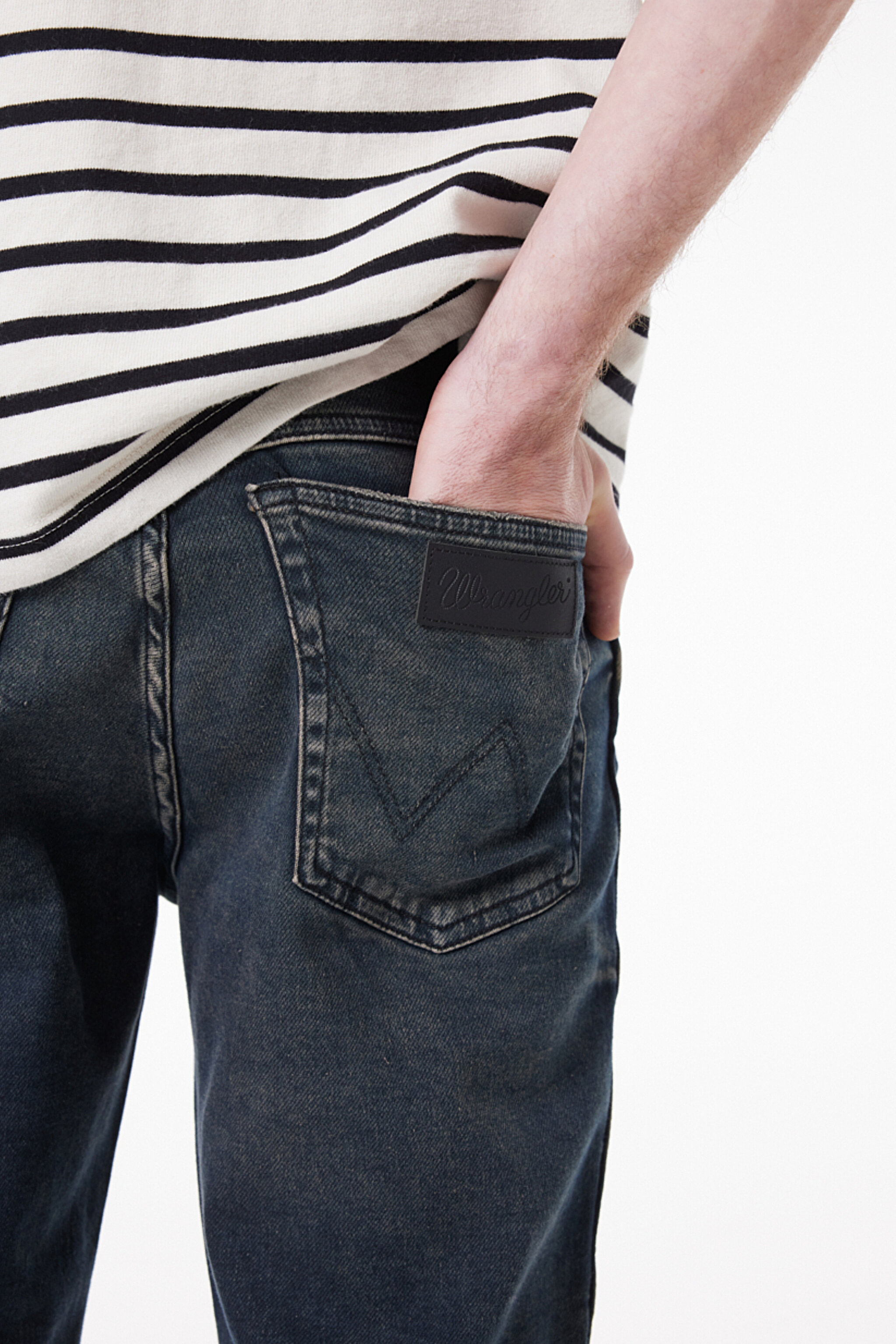 Regular Fit Normal Kesim Normal Bel Taşlamalı Gri Esnek Texas Tapered Jean Denim Kot Pantolon - Stone-W12T01658 (görsel 4)