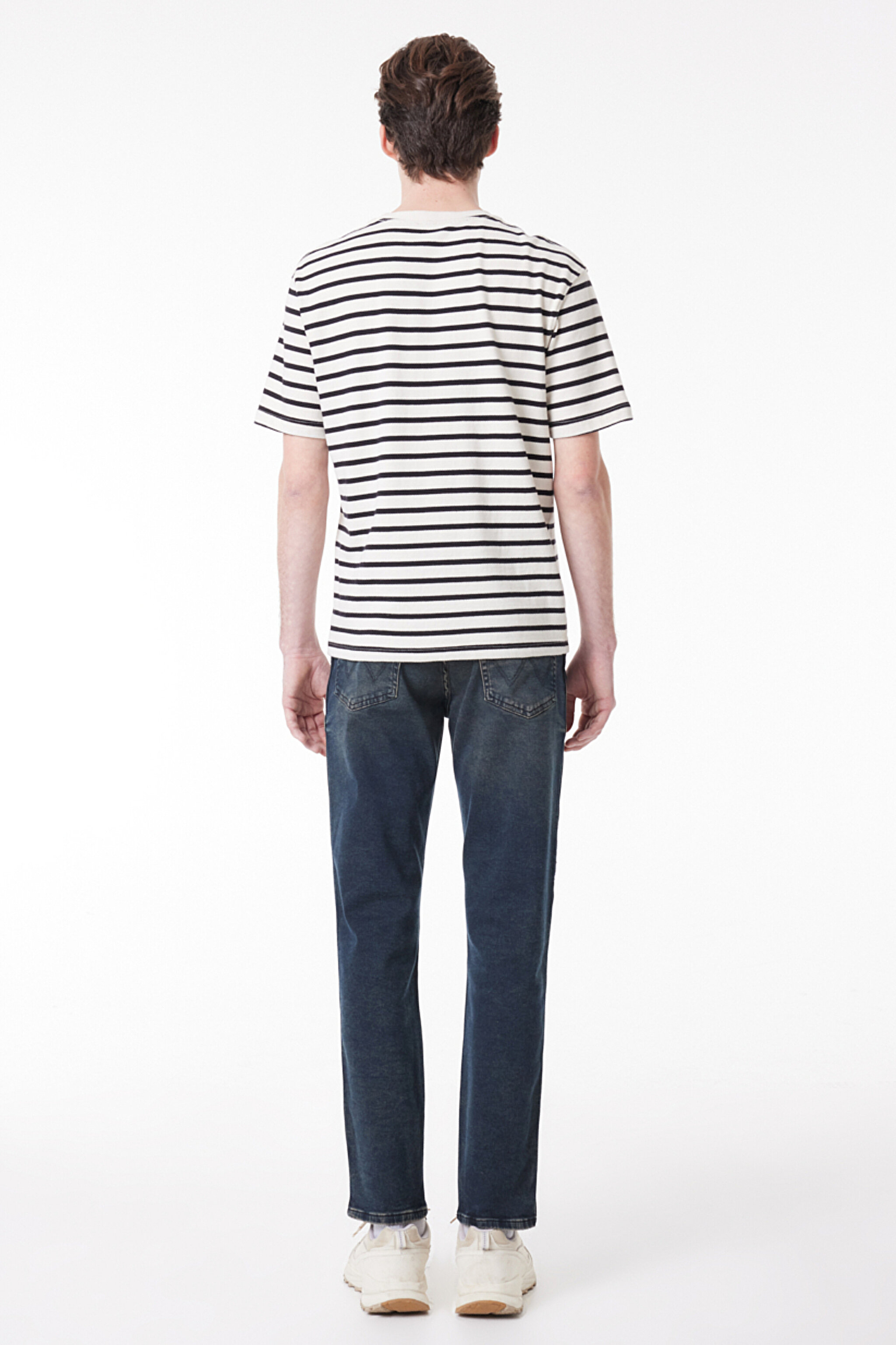 Regular Fit Normal Kesim Normal Bel Taşlamalı Gri Esnek Texas Tapered Jean Denim Kot Pantolon - Stone-W12T01658 (görsel 5)