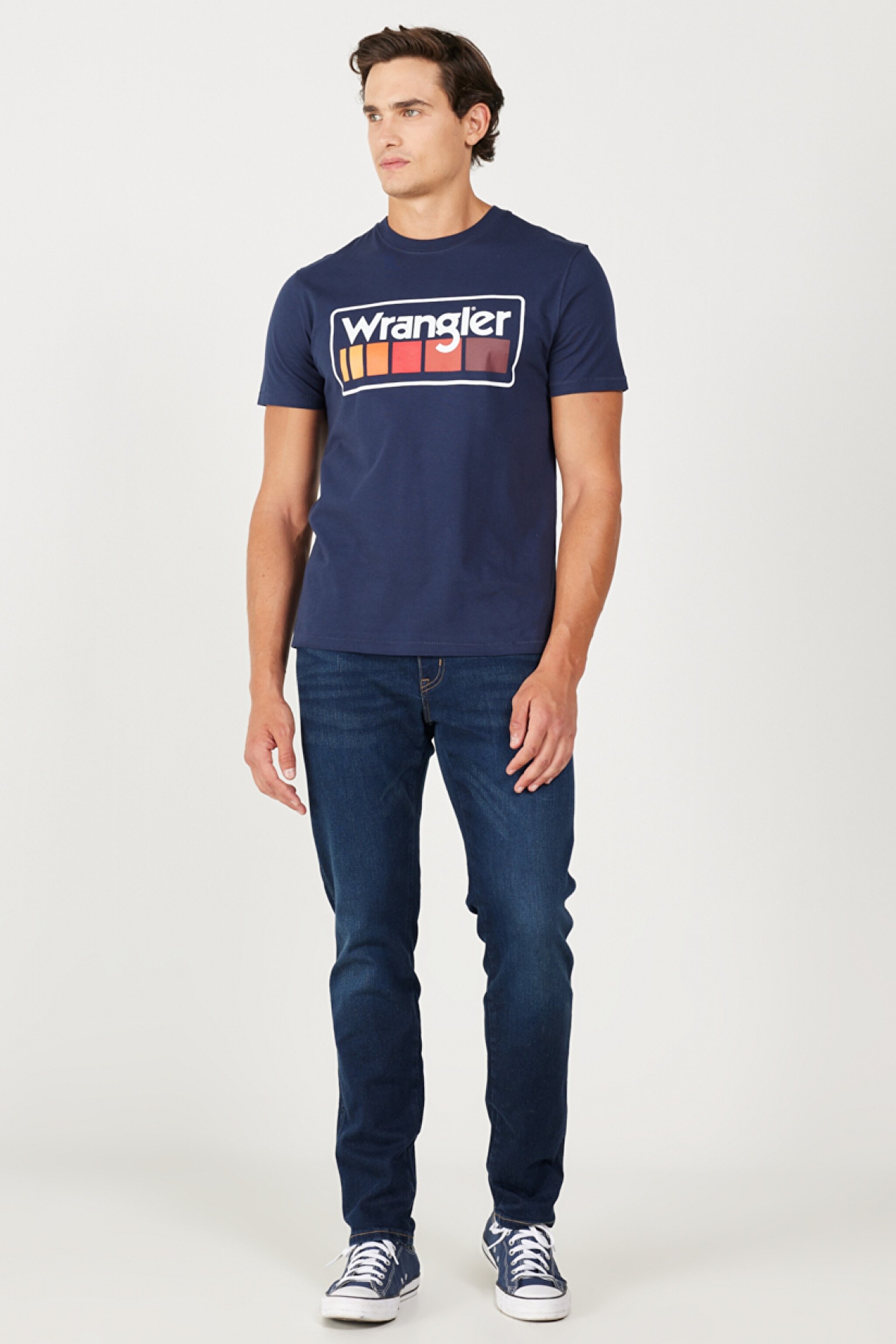Texas Regular Tapered Fit Normal Kesim Koyu Mavi Esnek Jean Kot Pantolon - Mid Blue-W12T017XT (görsel 2)