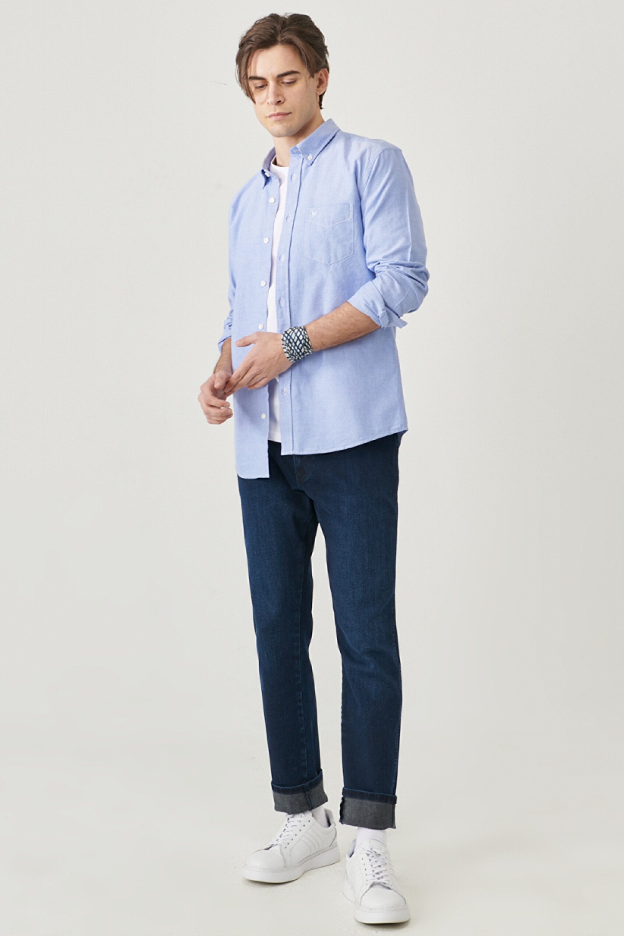 Regular Tapered Esnek Jean Kot Pantolon - Big Ease-W12TLR29G