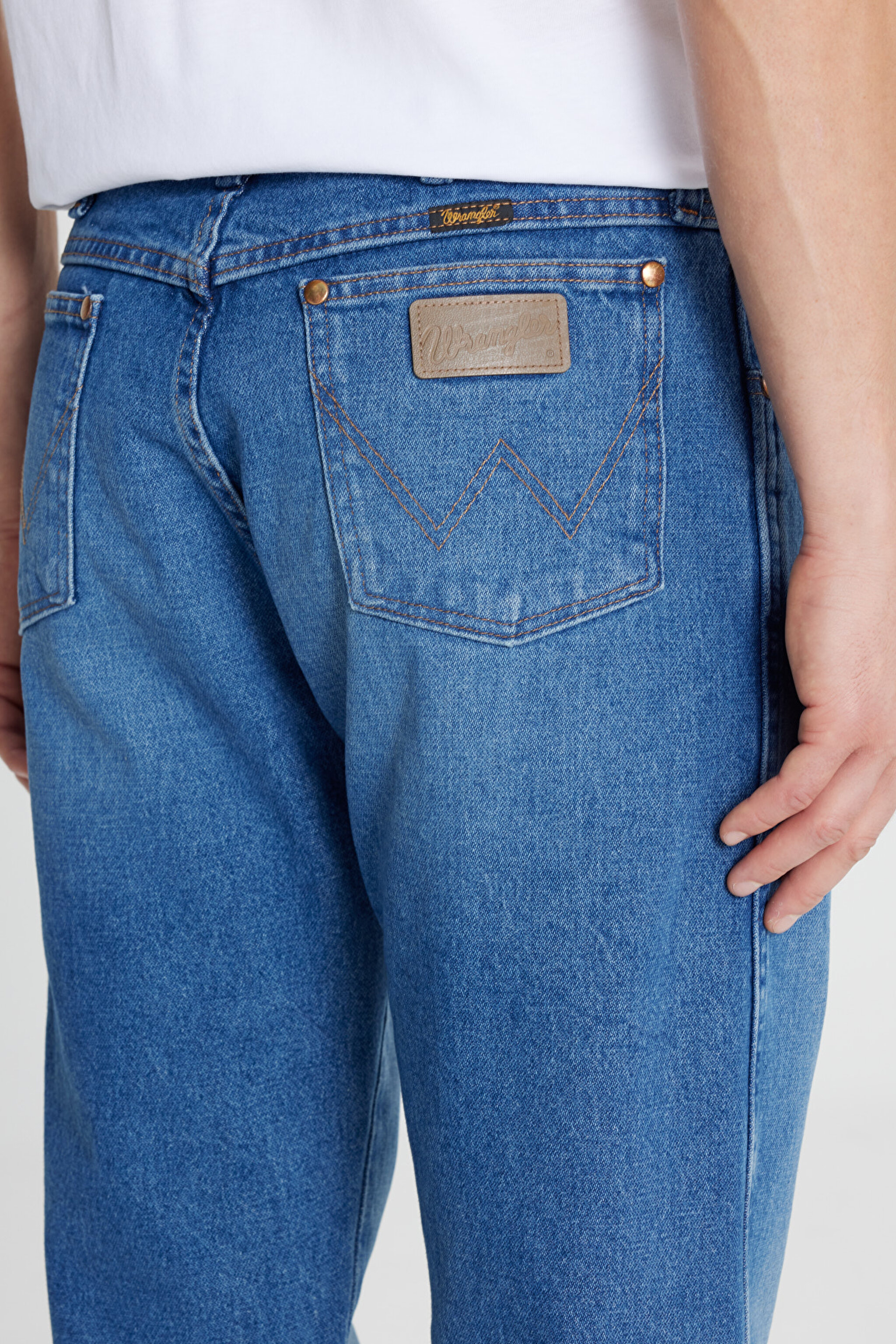 %100 Pamuk Bootcut Fit Cepli Jean Kot Denim Pantolon - Breeze Hunter-W13Z7358419B (görsel 5)