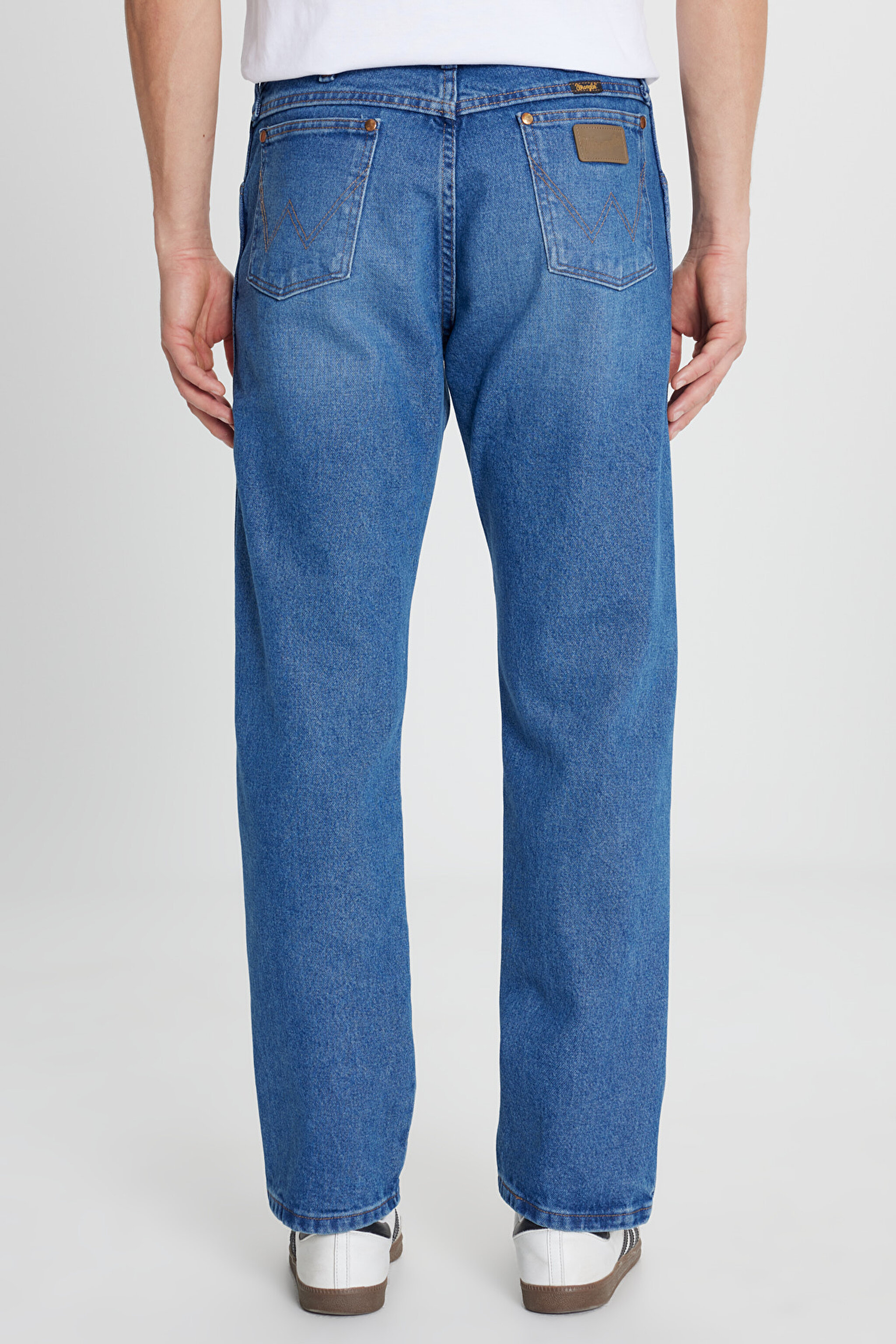 %100 Pamuk Bootcut Fit Cepli Jean Kot Denim Pantolon - Breeze Hunter-W13Z7358419B (görsel 6)