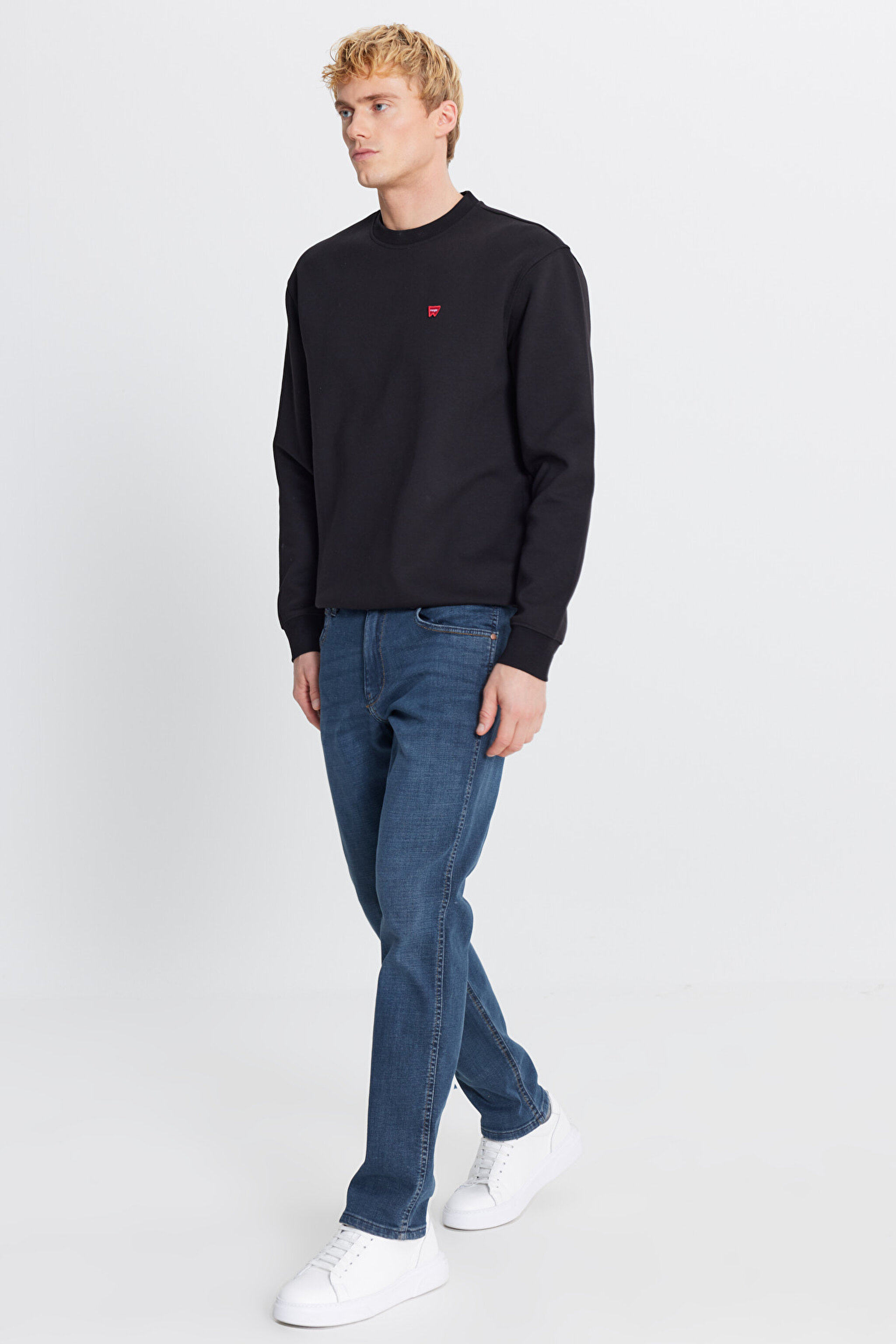 Pamuklu Greensboro Straight Fit Jean Kot Denim Pantolon - Dark Indigo-W15Q00021317 (görsel 5)