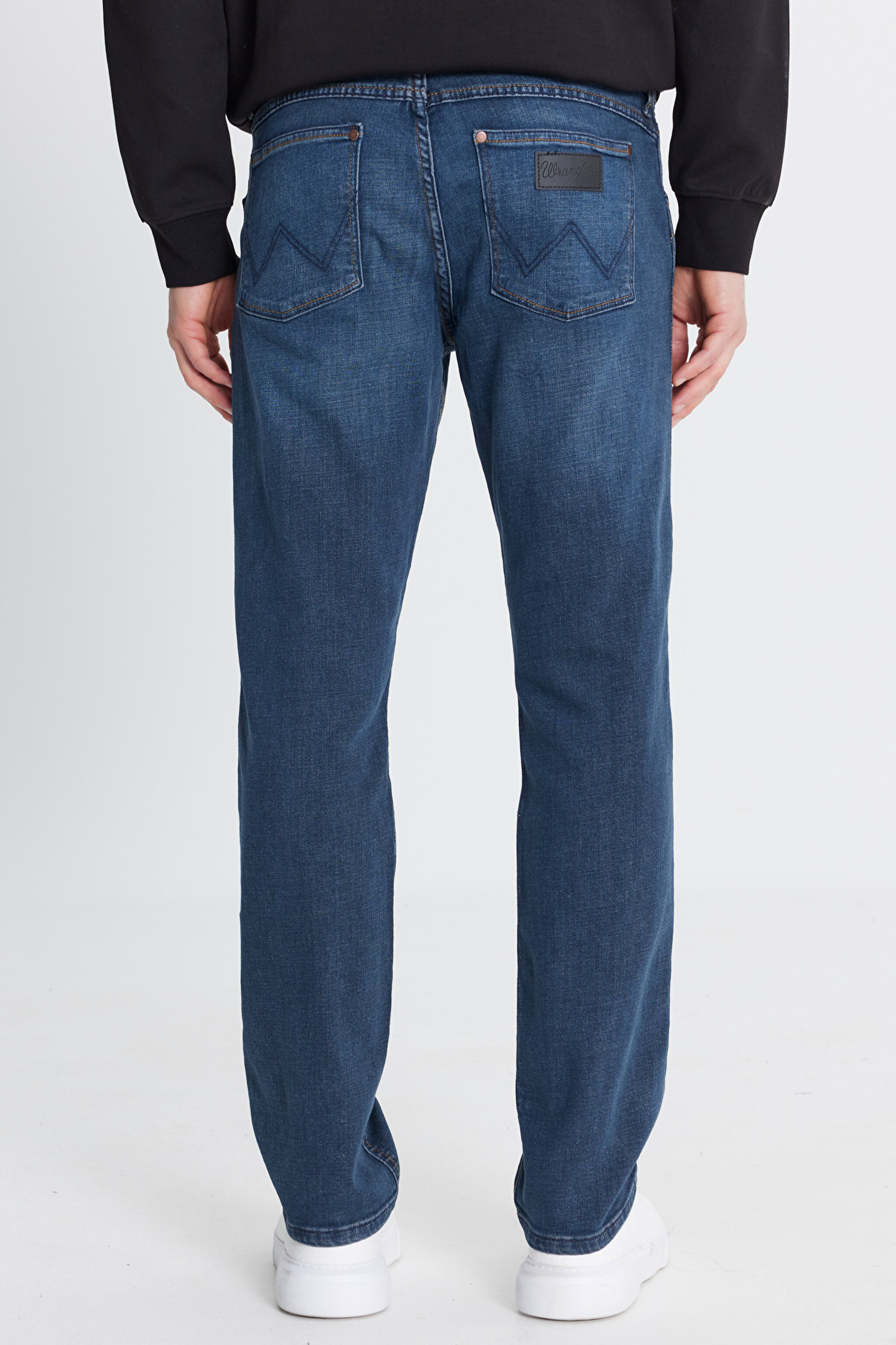 Pamuklu Greensboro Straight Fit Jean Kot Denim Pantolon - Dark Indigo-W15Q00021317 (görsel 7)