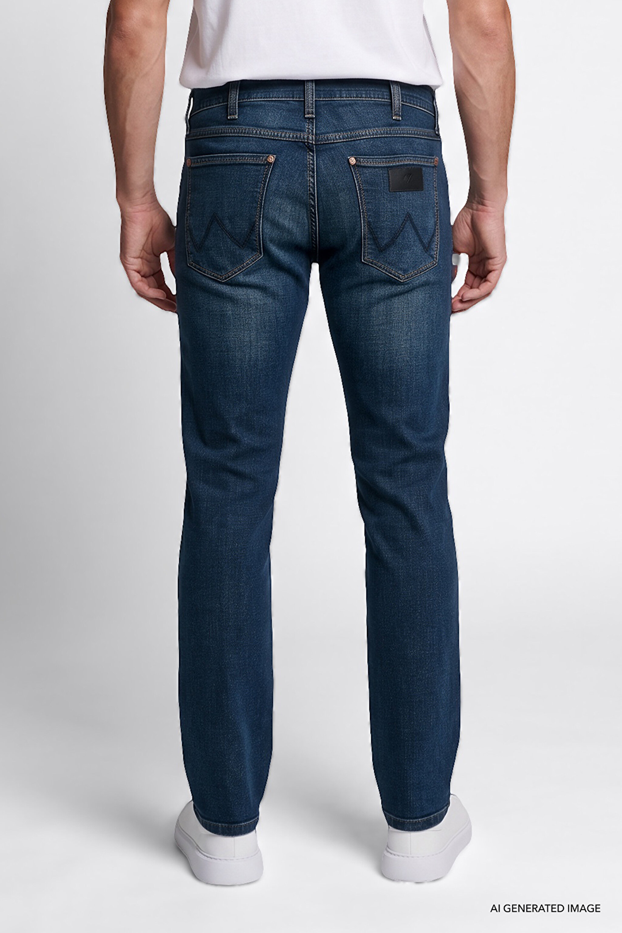 Pamuklu Greensboro Straight Fit Jean Kot Denim Pantolon - Dark Indigo-W15Q00021317 (görsel 4)
