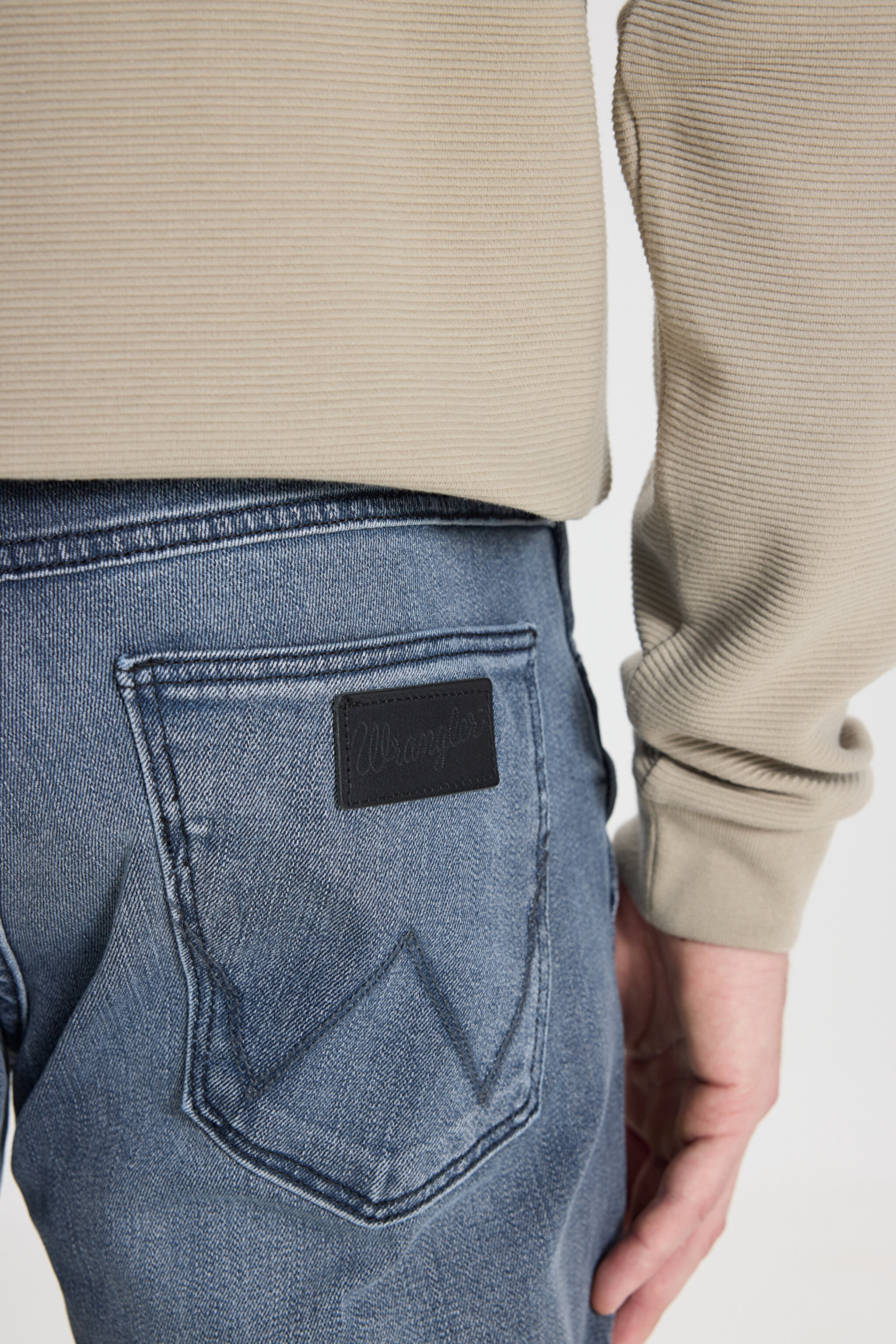 Regular Fit Normal Kesim Düşük Bel Düz Paça Mavi Greensboro Jean Kot Pantolon - Stone-W15Q02258 (görsel 6)