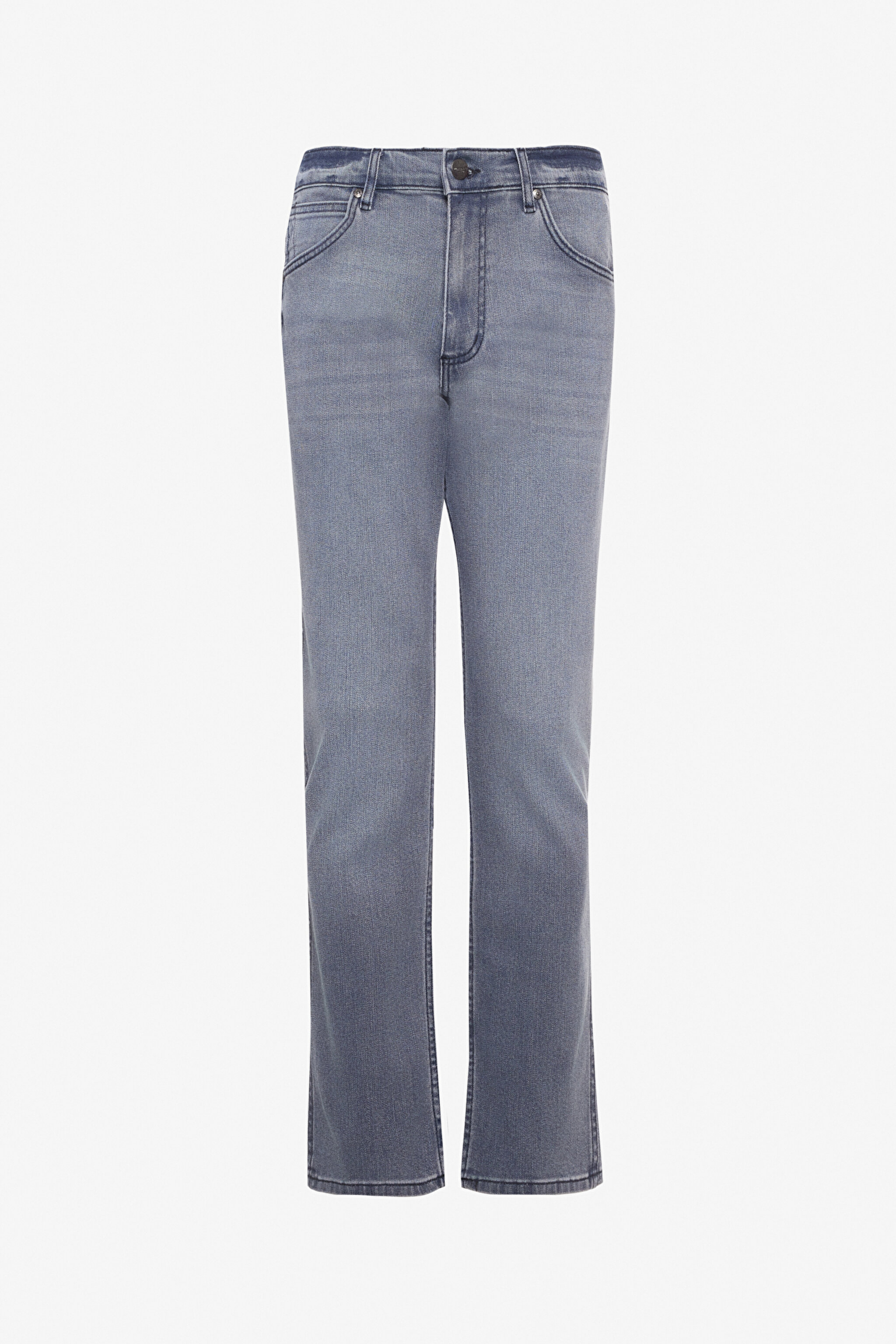 Regular Fit Normal Kesim Düşük Bel Düz Paça Mavi Greensboro Jean Kot Pantolon - Stone-W15Q02258 (görsel 7)