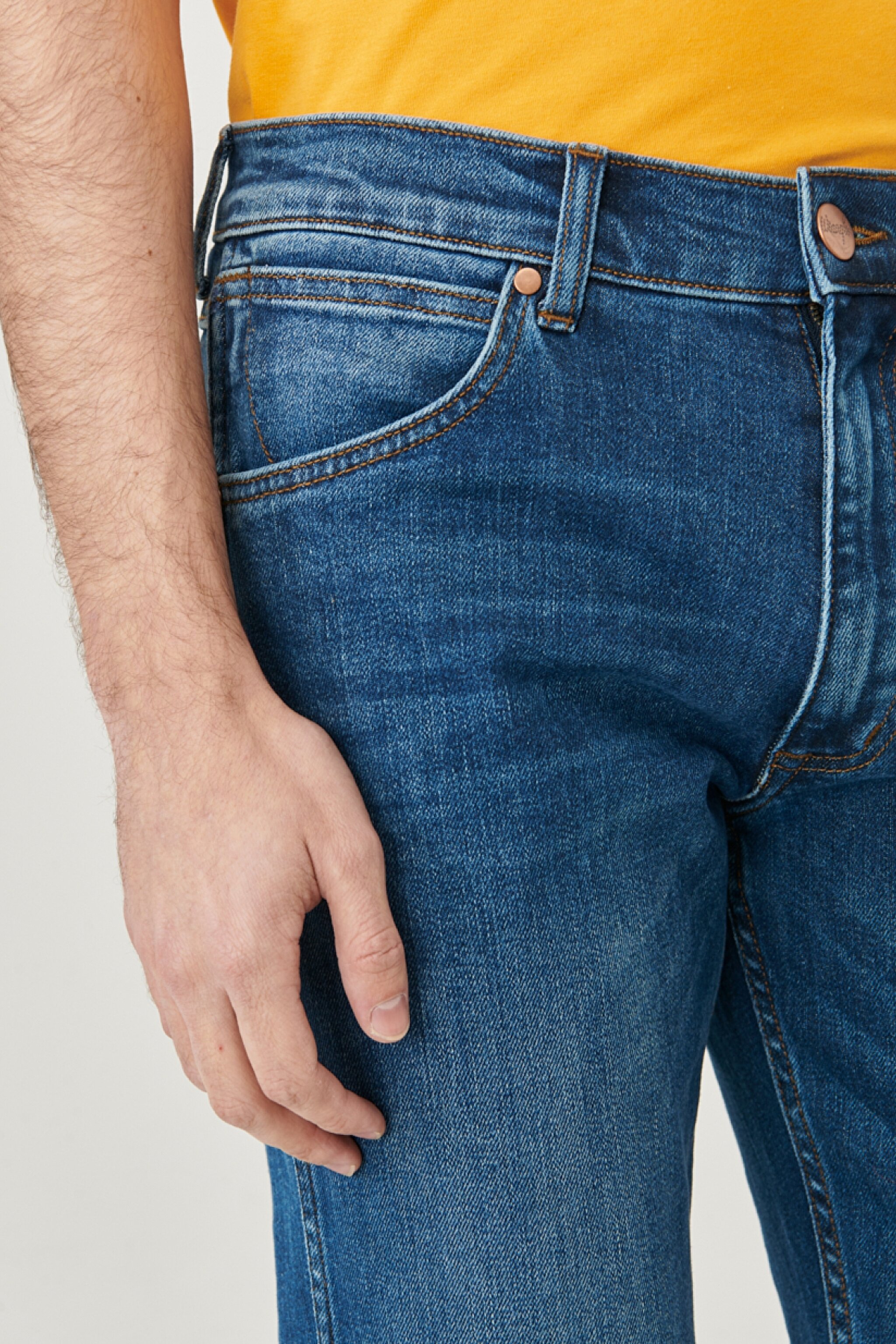 Greensboro Regular Straight Normal Bel Esnek Jean Pantolon - Blue Sweep-W15Q28294 (görsel 3)