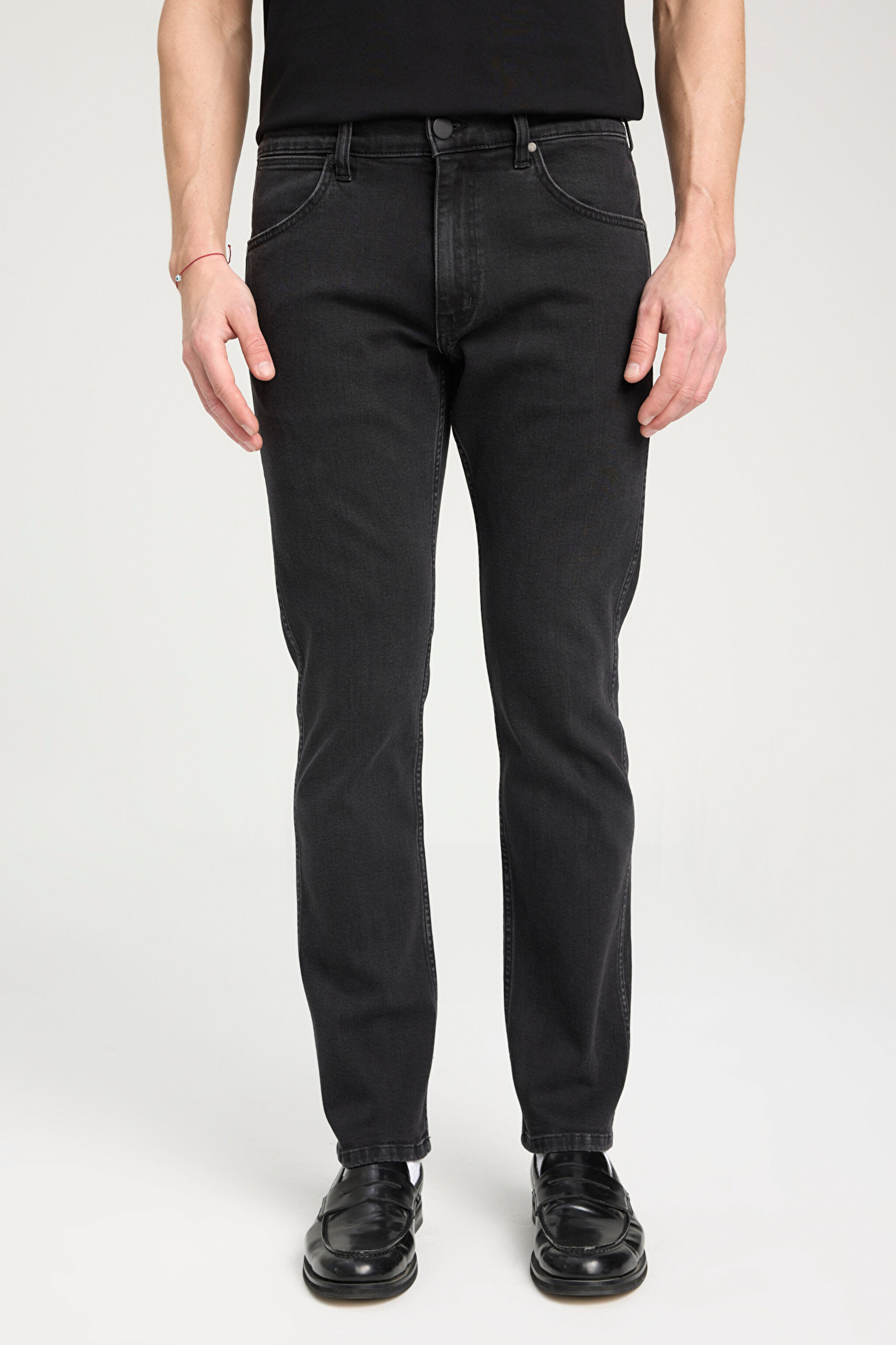 Regular Fit Normal Kesim Düşük Bel Düz Paça Siyah Greensboro Jean Kot Pantolon - Film Noir-W15Q666201M82 (görsel 4)