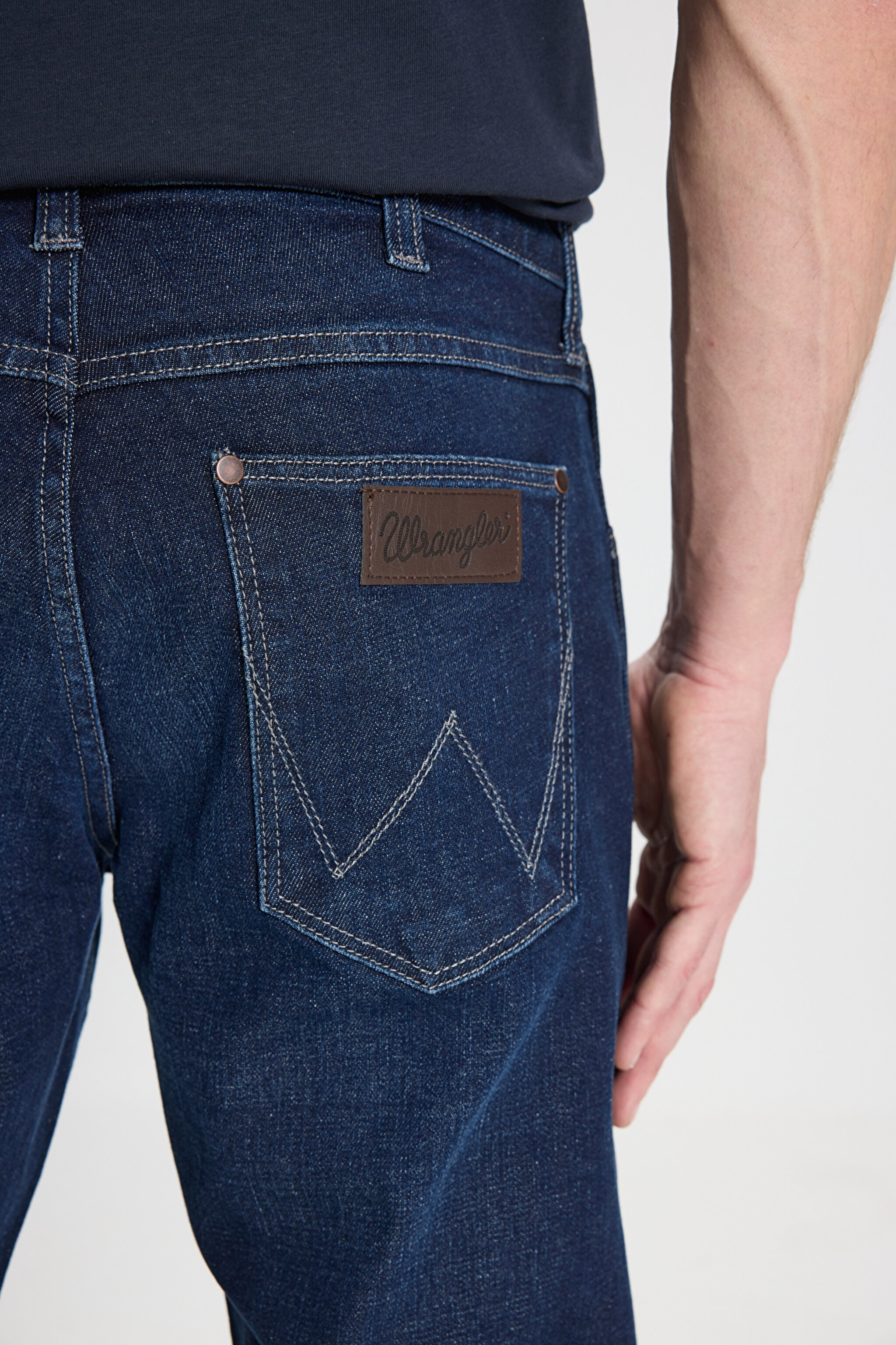 Greensboro Straight Fit Düz Kesim Düşük Bel Koyu Mavi Esnek Jean Kot Pantolon - Wonderwall-W15QHN856 (görsel 6)
