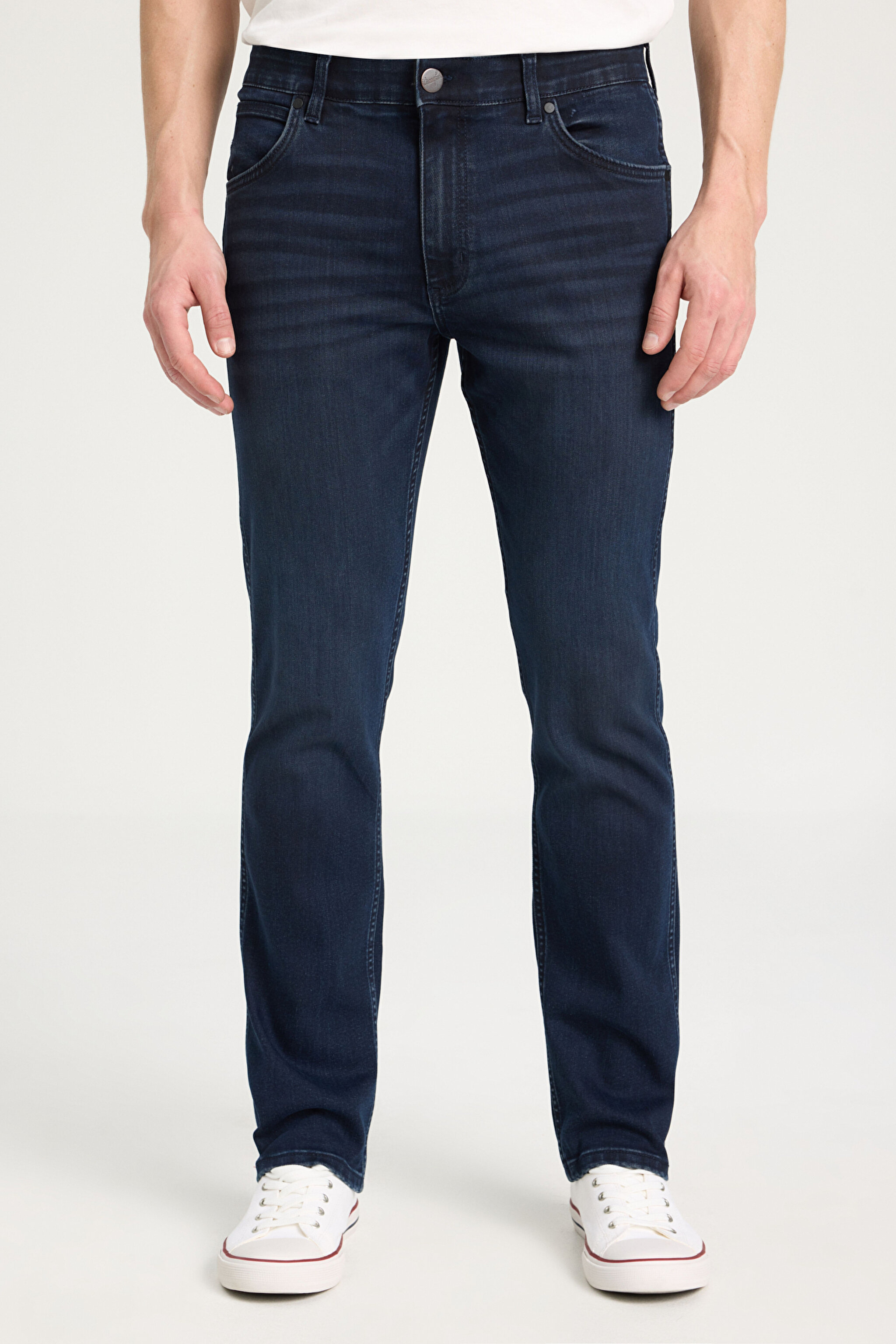 Regular Fit Normal Kesim Düşük Bel Düz Paça Lacivert Greensboro Jean Kot Pantolon - Crown Blue-W15QMN398 (görsel 2)