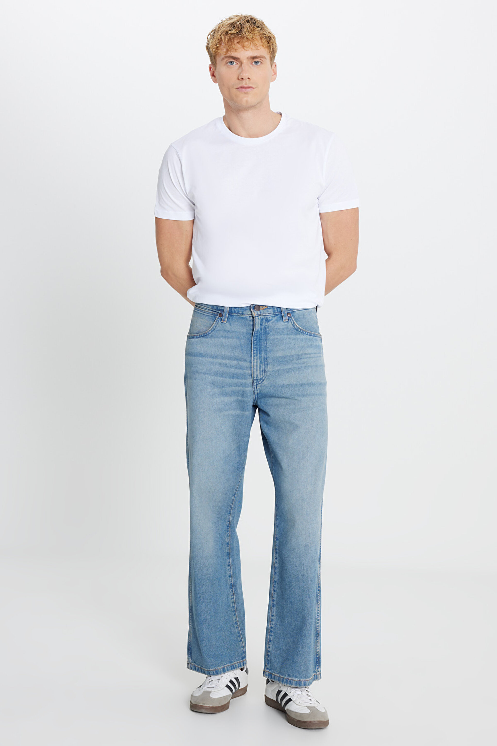 %100 Pamuk Loose Fit Rahat Kesim Cepli Jean Kot Denim Pantolon - Authentic Medium-W179201512588