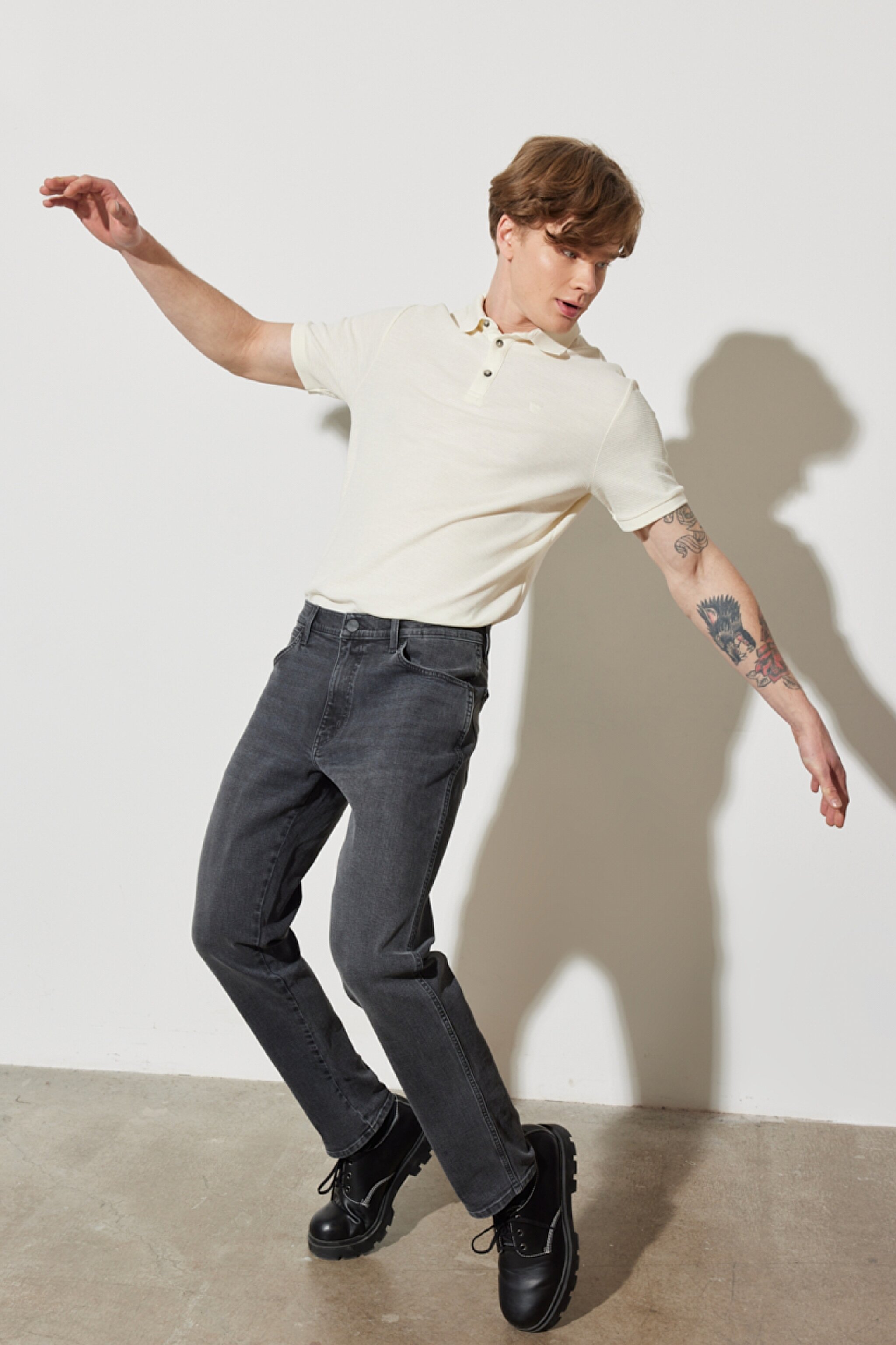 River Fit Dar Kesim Normal Bel Esnek Jean Kot Pantolon - Blackout-W17T29Z79 (görsel 3)