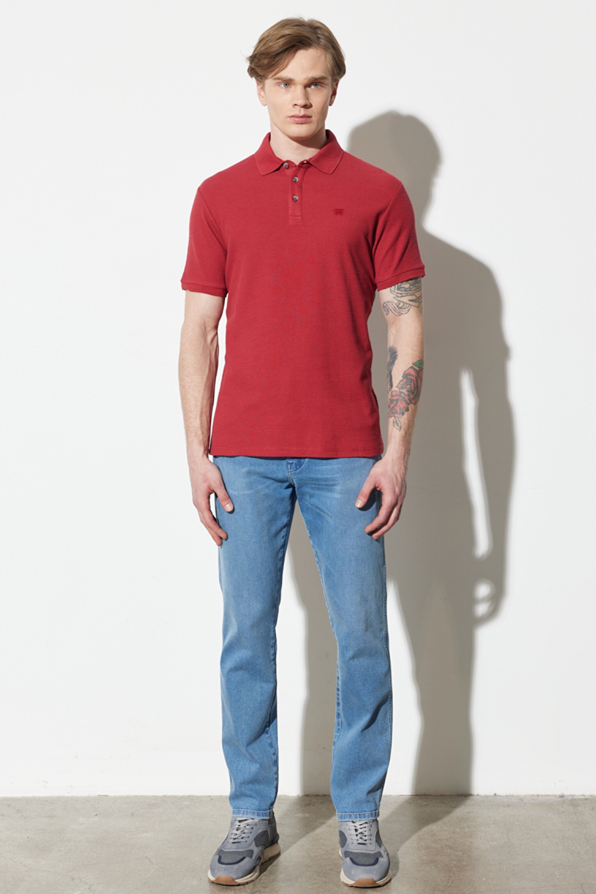 River Fit Dar Kesim Normal Bel Esnek Jean Kot Pantolon - Cool Twist-W17TYLZ70 (görsel 2)