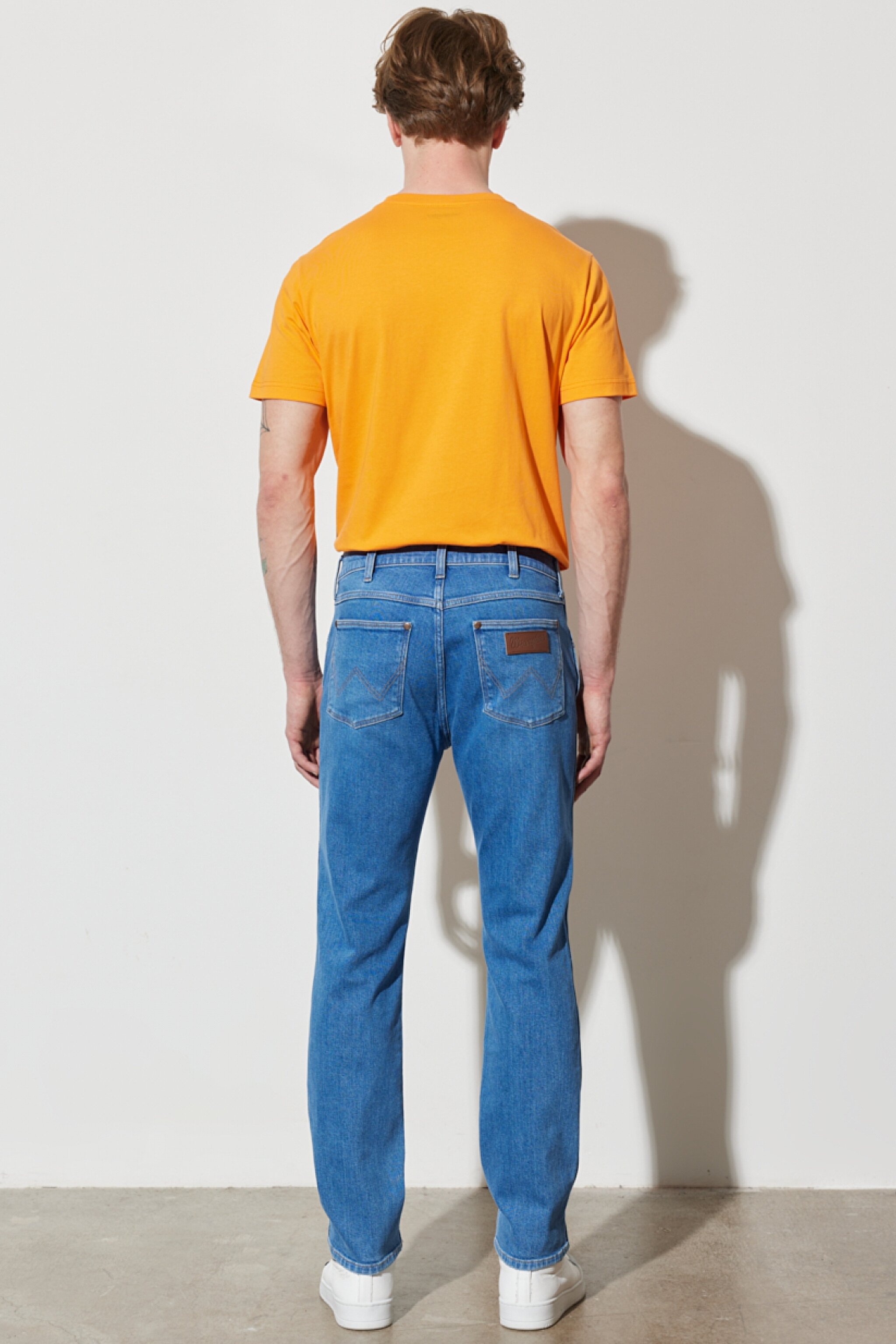 Larston Slim Fit Dar Kesim Düşük Bel Mavi Esnek Jean Kot Pantolon - Bright Blue Fade-W18S02639Q (görsel 7)