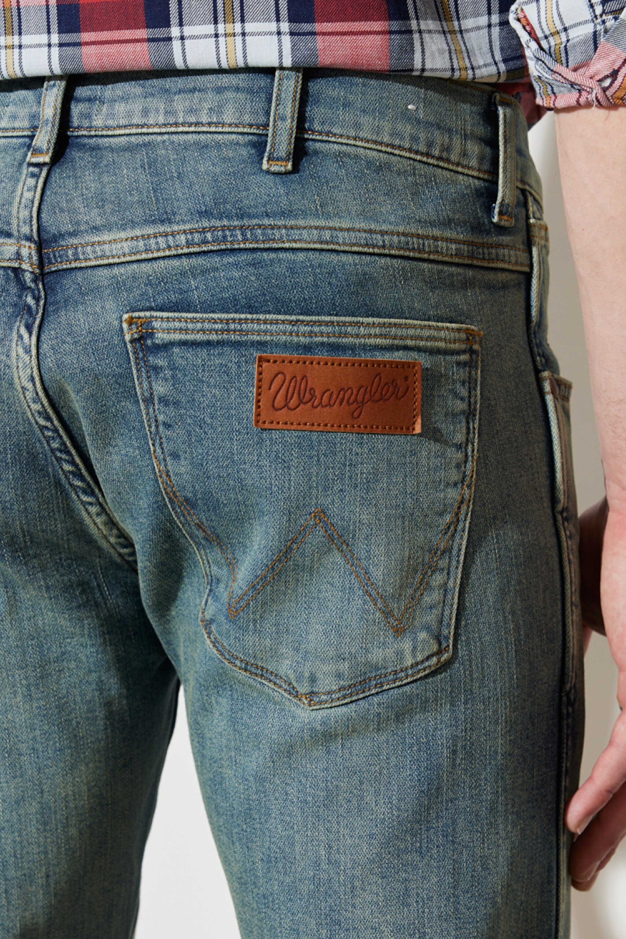 Larston Slim Tapered Normal Bel Esnek Jean Pantolon - Grid Indigo-W18S5929Y (görsel 5)