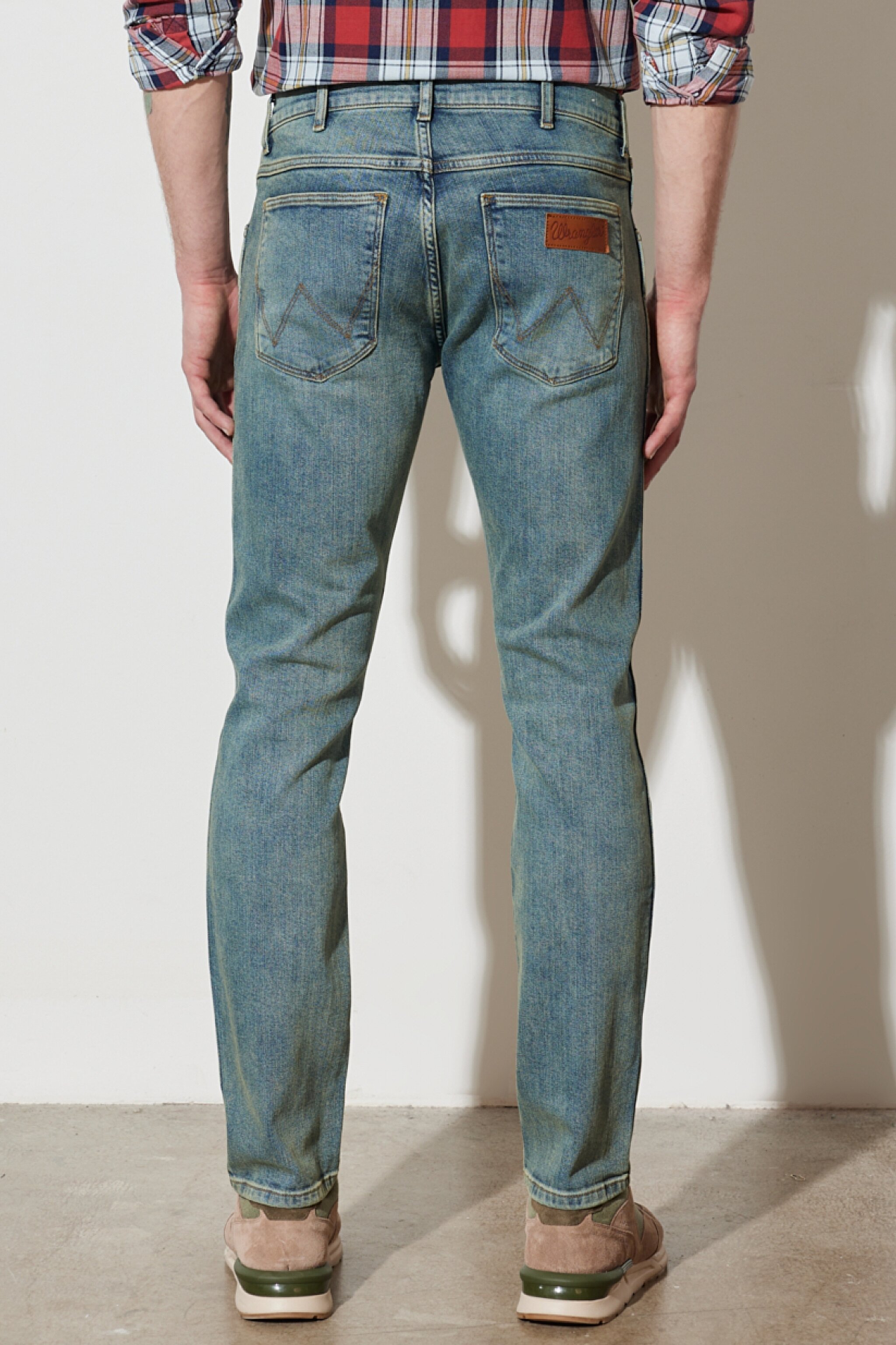Larston Slim Tapered Normal Bel Esnek Jean Pantolon - Grid Indigo-W18S5929Y (görsel 6)
