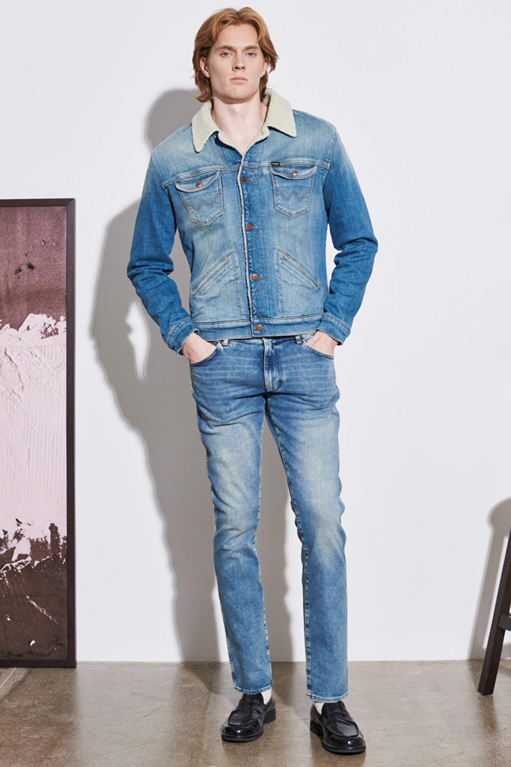Larston Slim Fit Dar Kesim Düşük Bel Esnek Jean Kot Pantolon - Blue-W18S5936A