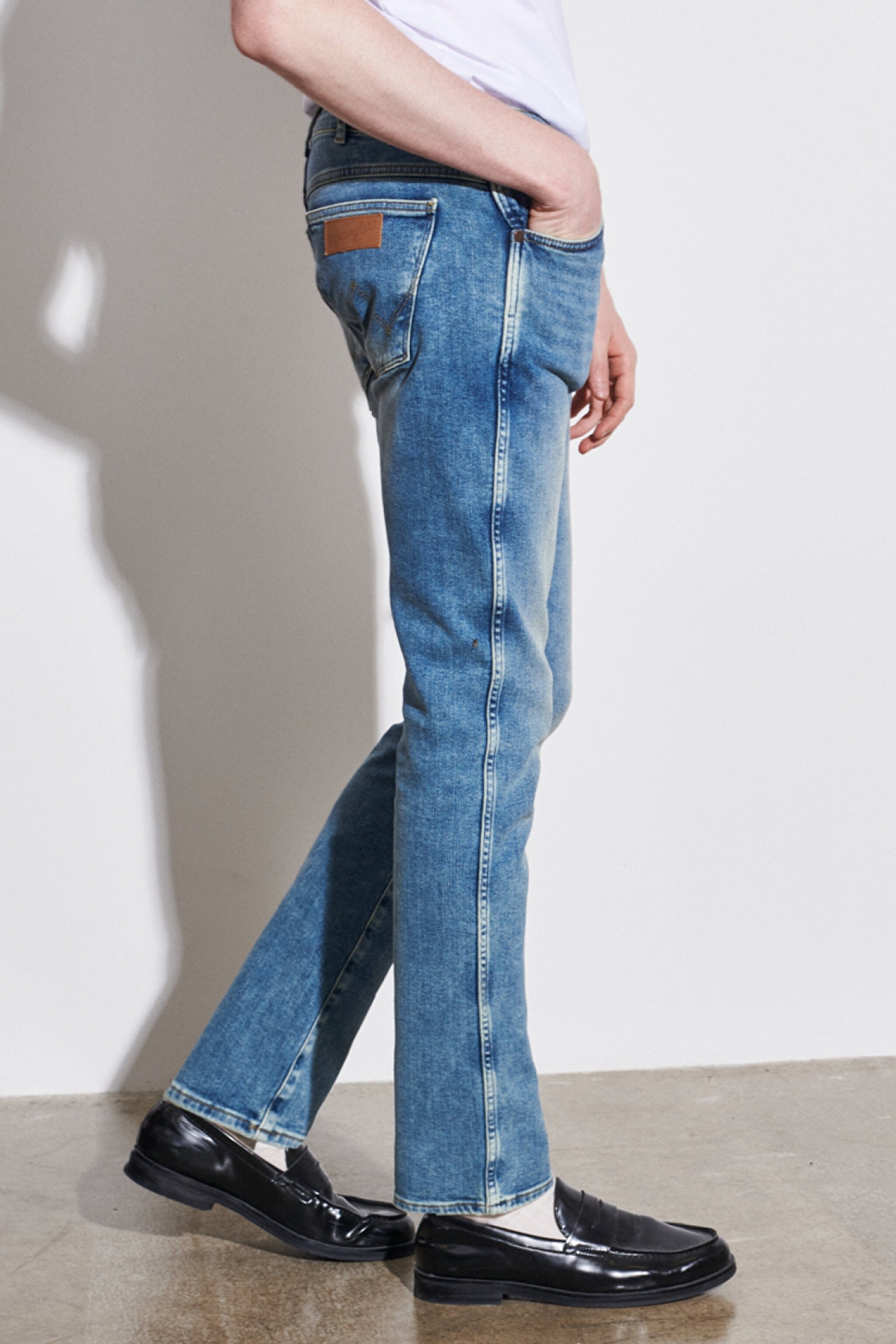 Larston Slim Fit Dar Kesim Düşük Bel Esnek Jean Kot Pantolon - Blue-W18S5936A (görsel 4)
