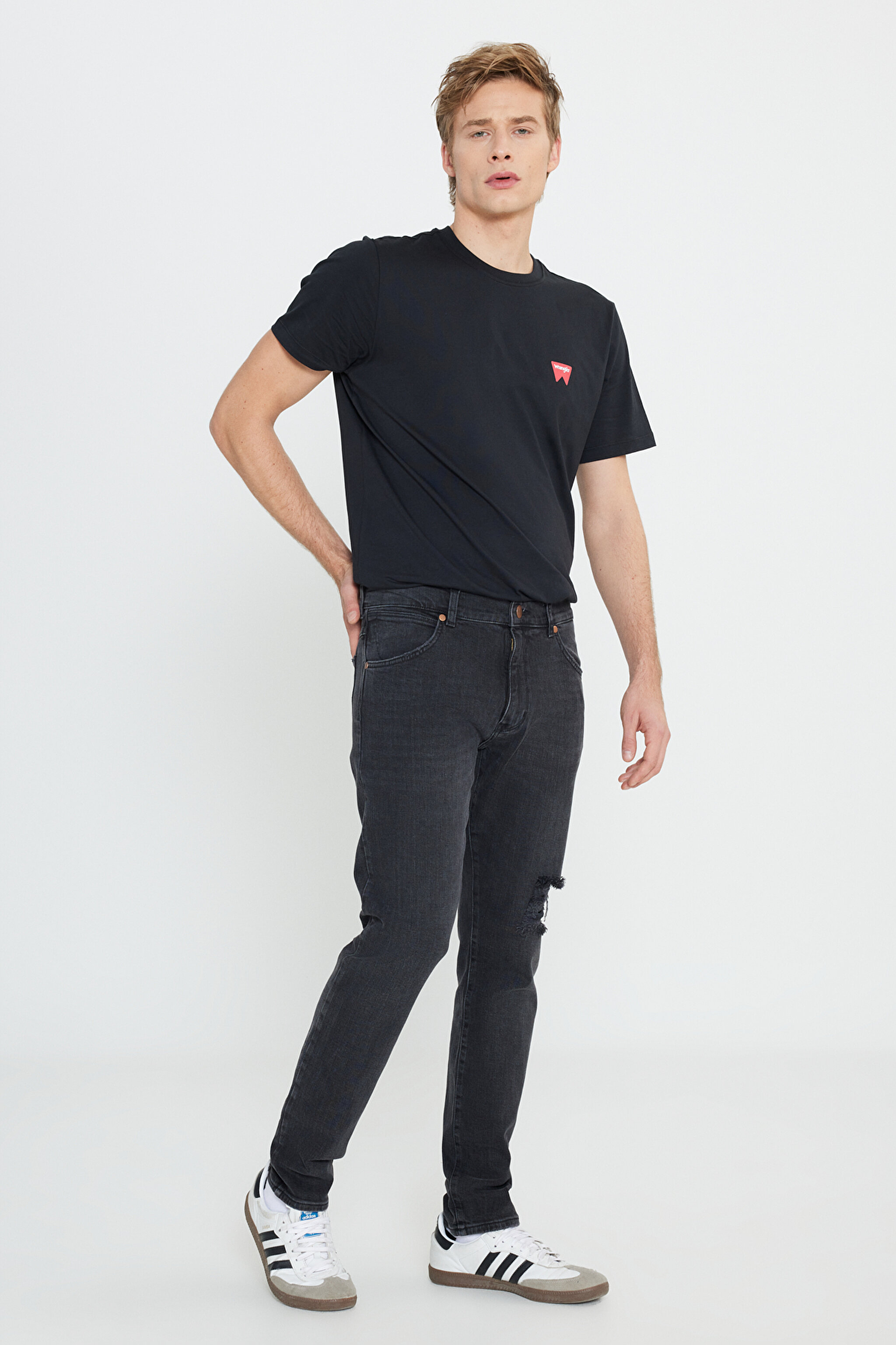 Larston Slim Tapered Dar Kesim Düşük Bel Siyah Esnek Jean Kot Pantolon