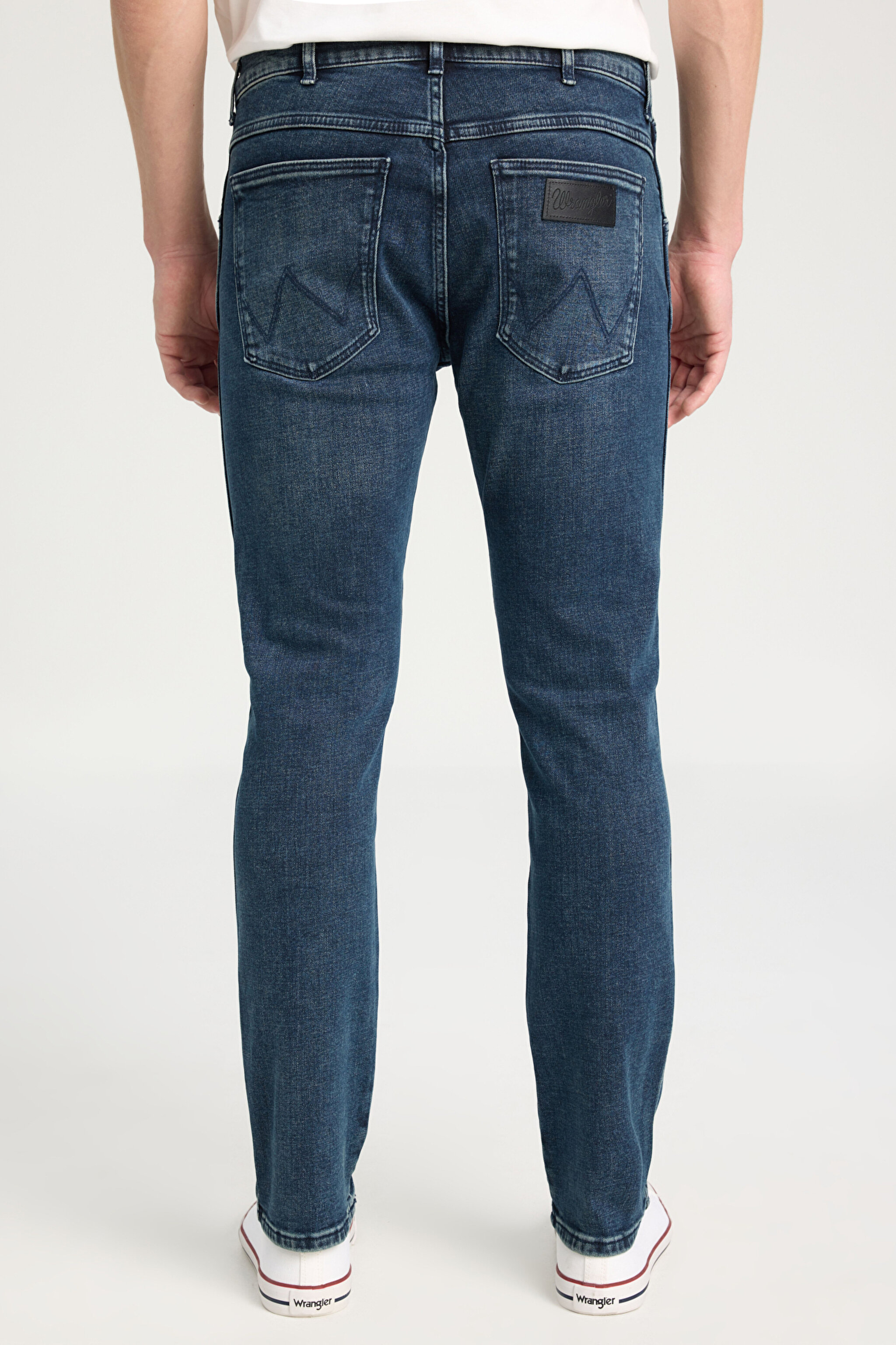 Larston Slim Fit Dar Kesim Düşük Bel Esnek Jean Kot Pantolon - Mid Blue-W18SX3664 (görsel 5)