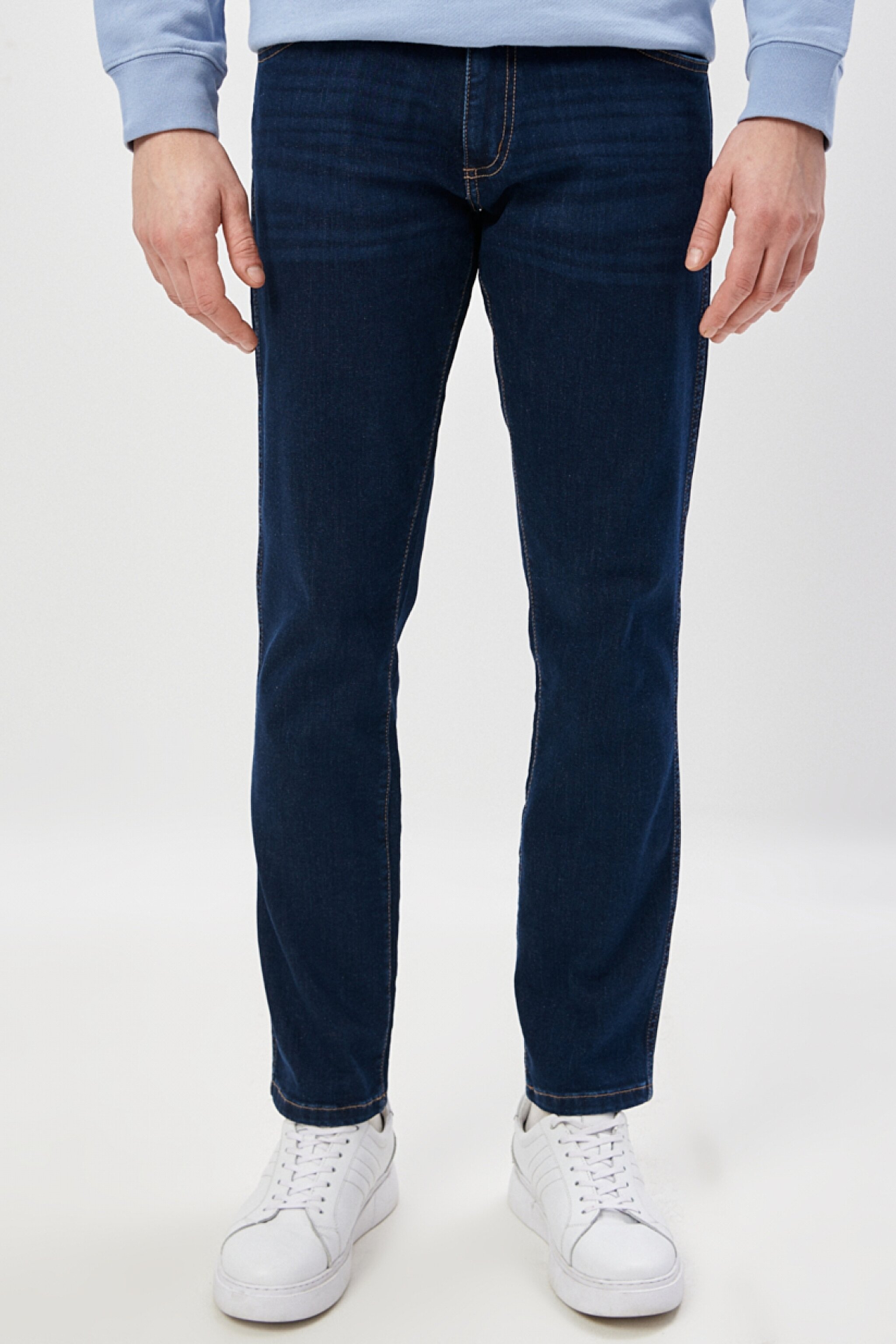 Larston Slim Tapered Dar Kesim Düşük Bel Esnek Jean Kot Pantolon - Dark Tint-W18SXL374