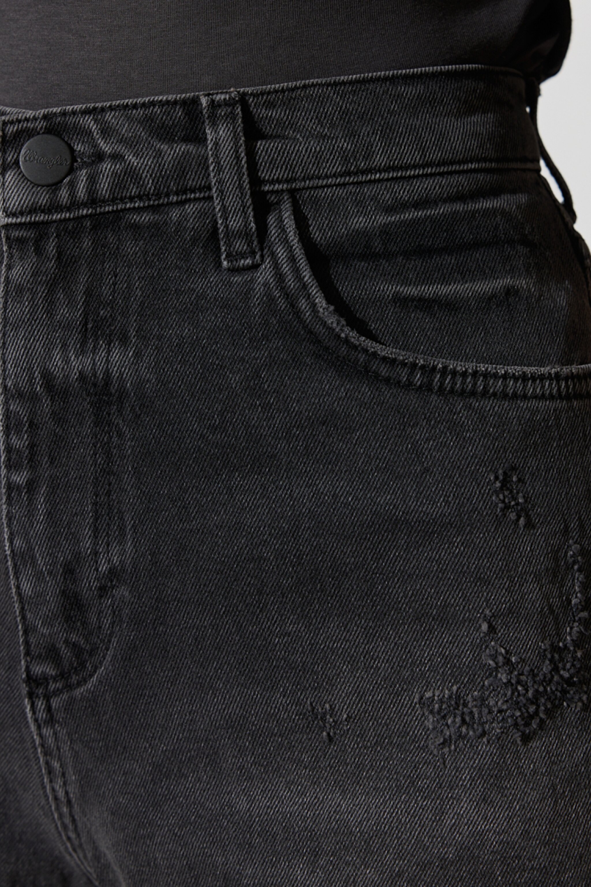 Regular Fit Normal Kesim Yüksek Bel Antrasit Jean Kot Şort - Moonlight-W20AG949B (görsel 3)