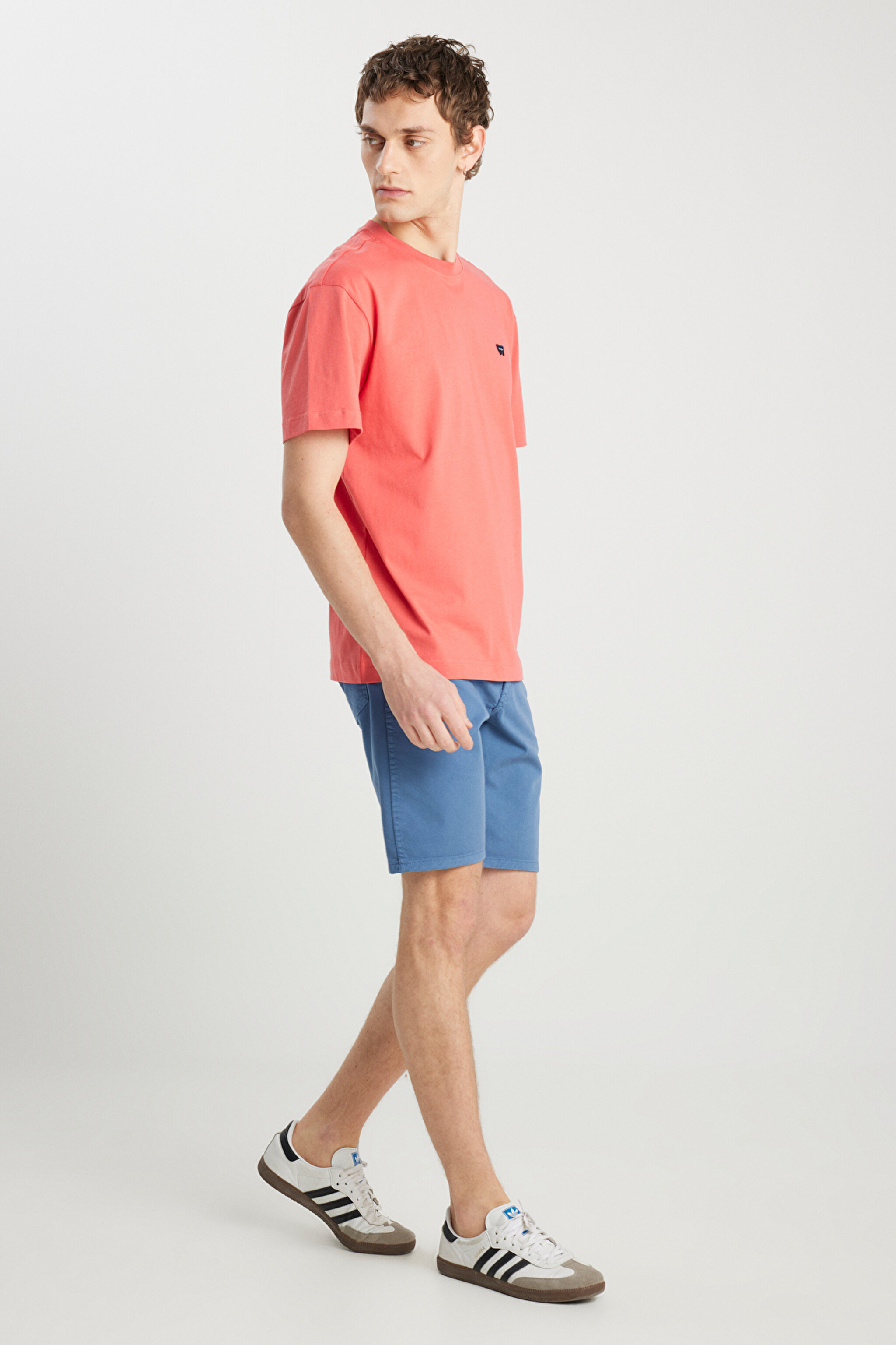 Regular Fit Normal Kesim Normal Bel 5 Cepli Mavi Şort