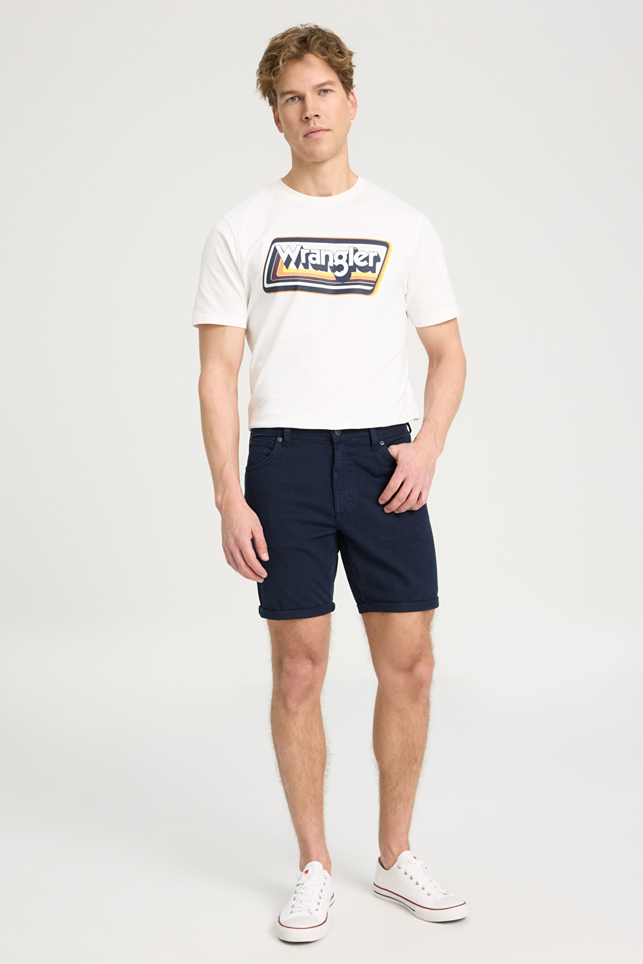 Regular Fit Normal Kesim Şort - Navy-W211205410 (görsel 2)
