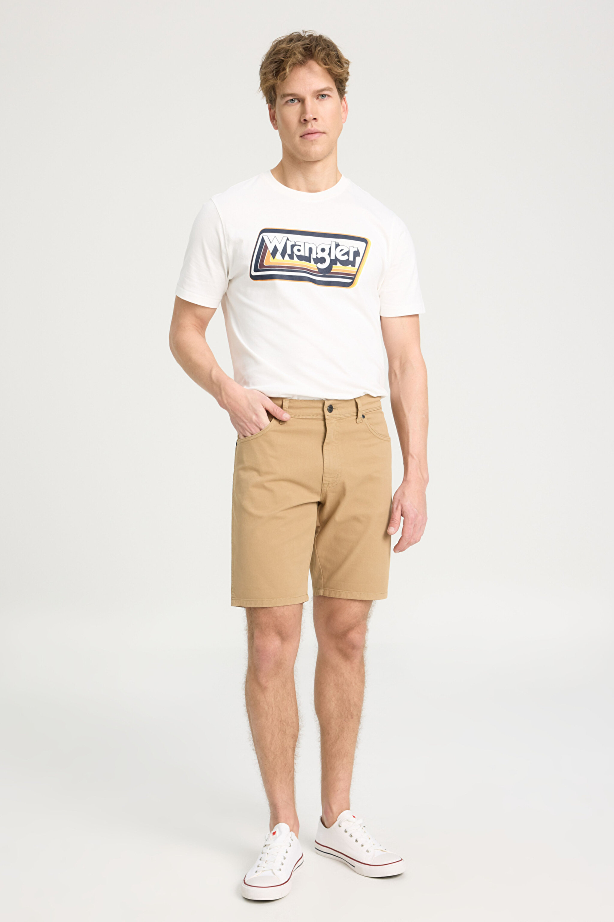 Regular Fit Normal Kesim Şort - Beige-W211205614 (görsel 2)