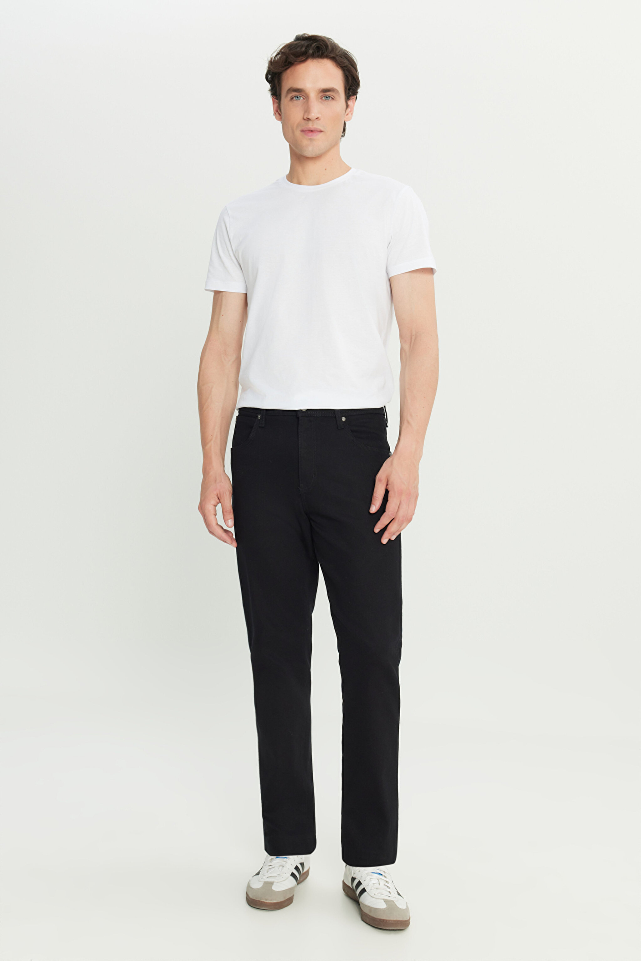 Arizona Straight Fit Normal Bel 5 Cep Esnek Pantolon - Black-W211842001 (görsel 2)