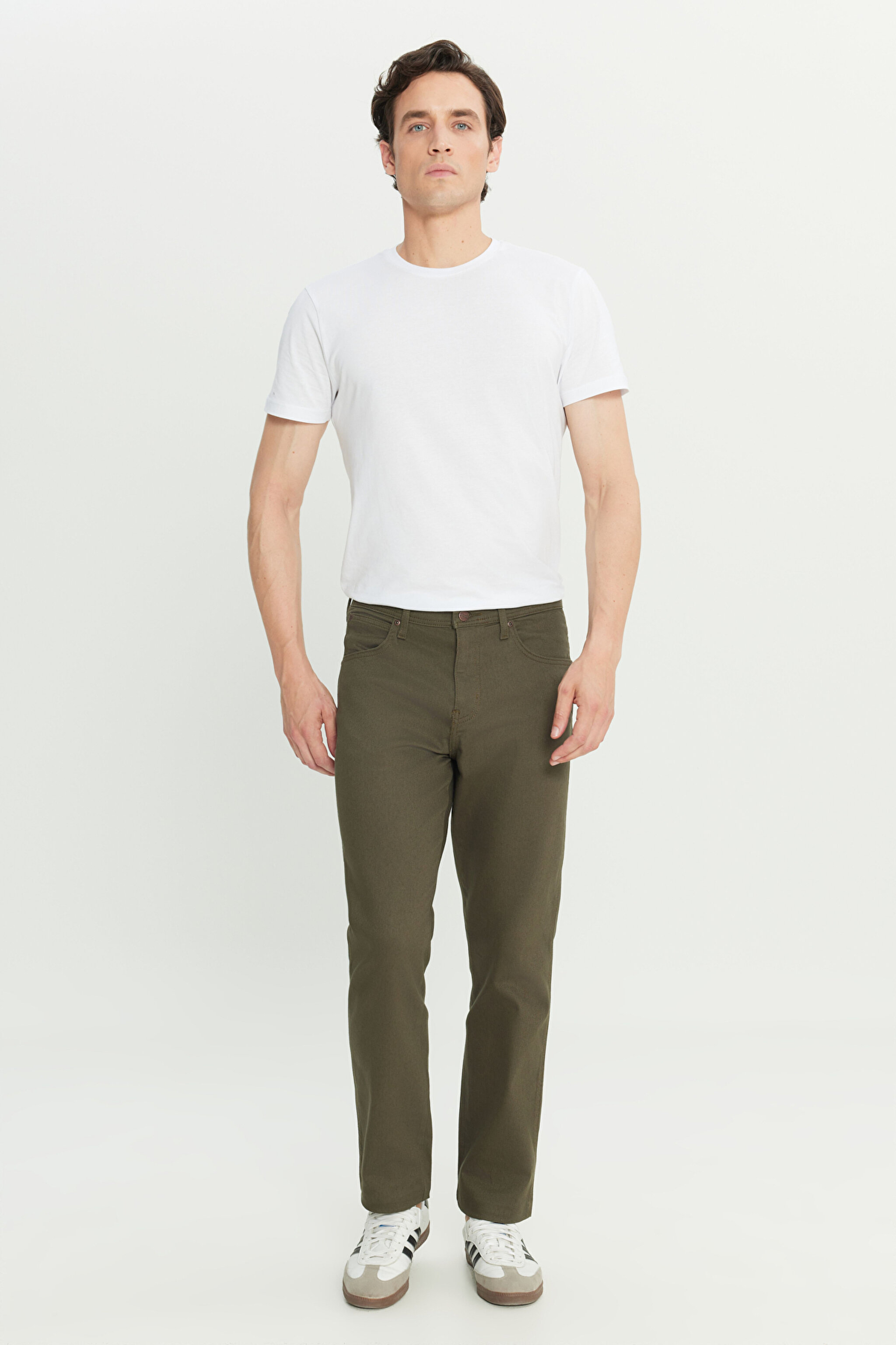 Arizona Straight Fit Normal Bel Esnek Pantolon - Khaki-W211842801 (görsel 2)