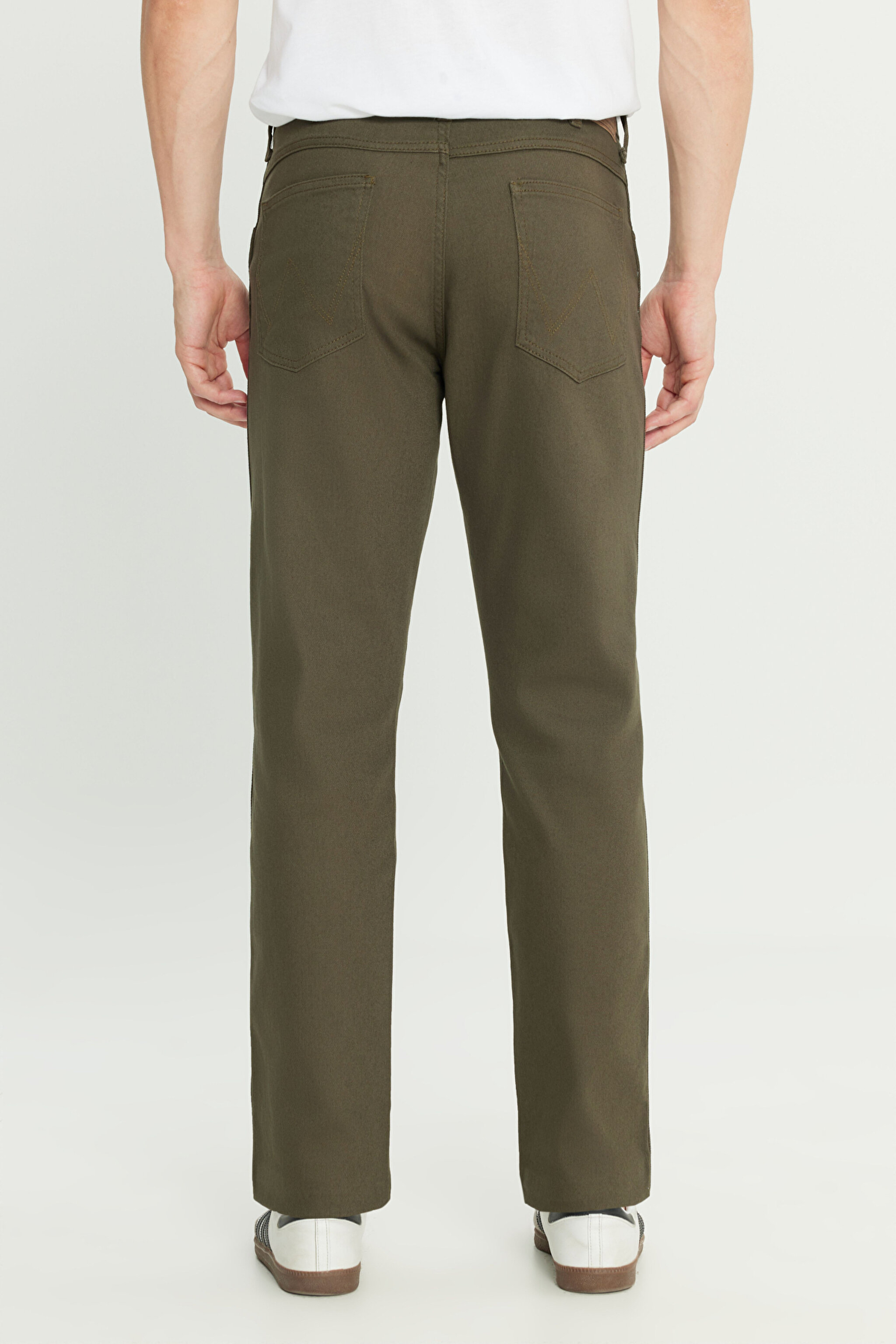 Arizona Straight Fit Normal Bel Esnek Pantolon - Khaki-W211842801 (görsel 4)
