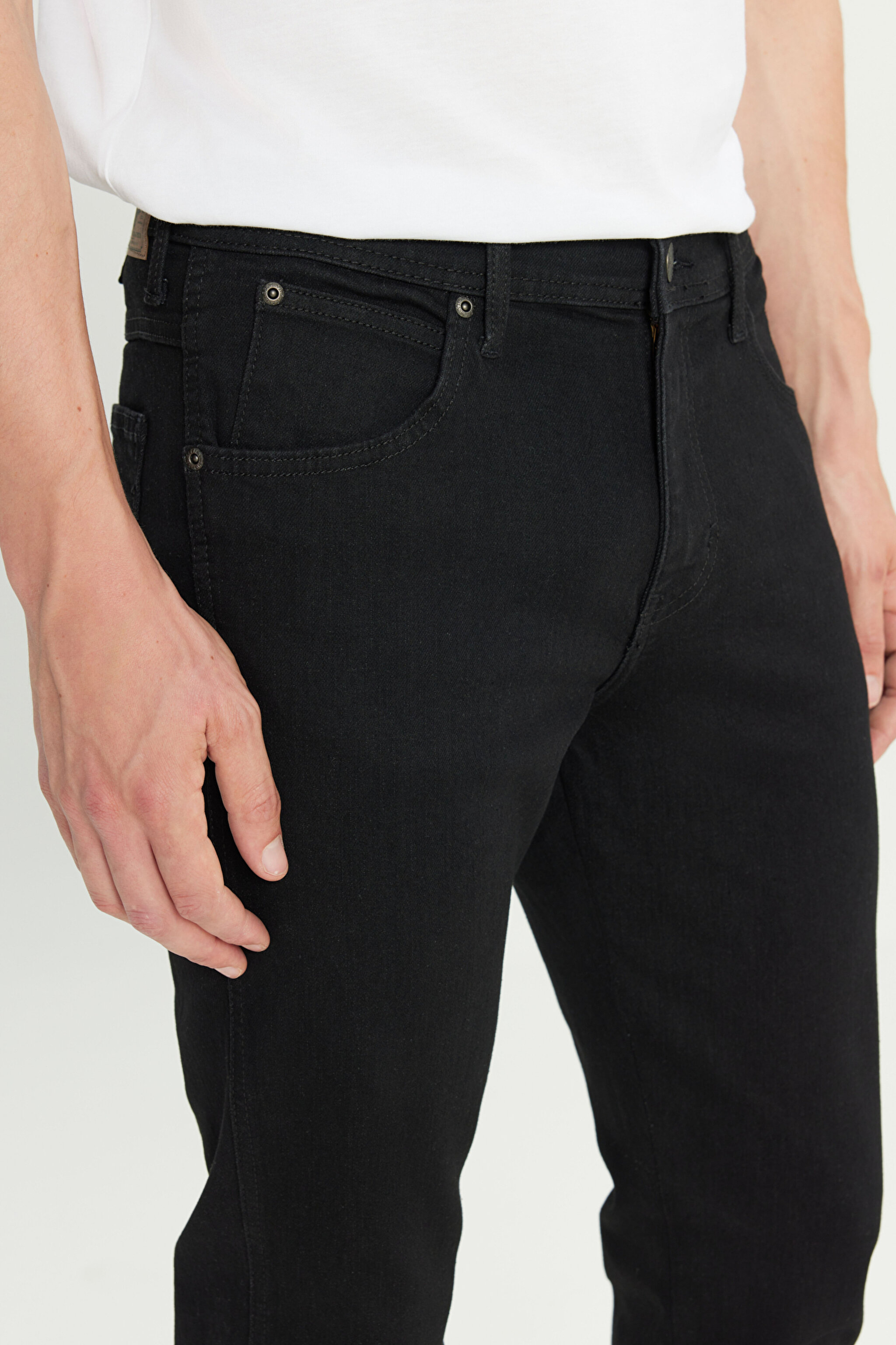 Arizona Straight Fit Normal Bel Denim Esnek Jean Kot Pantolon - BlackEagle-W21184308 (görsel 5)
