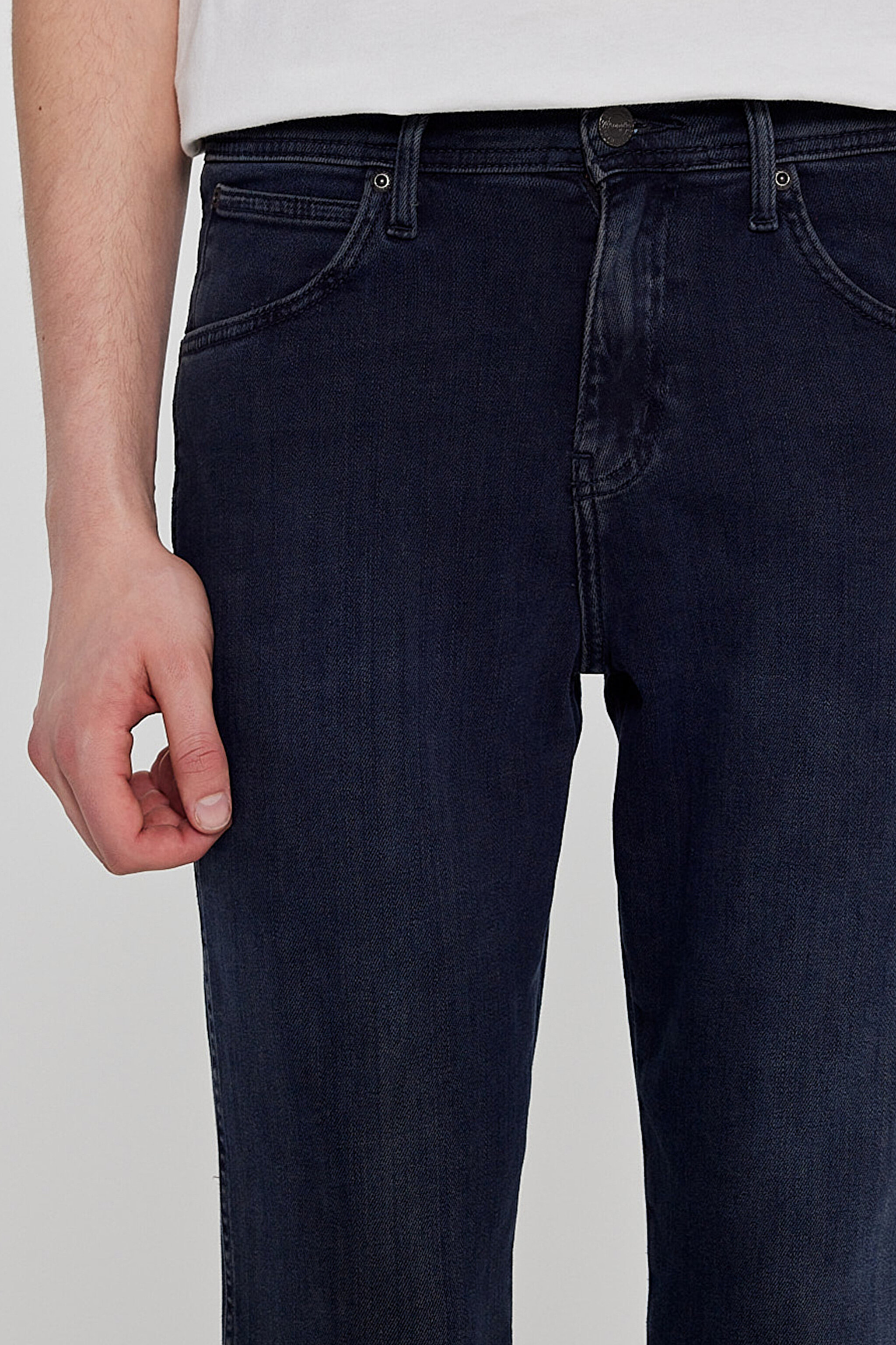 Arizona Straight Fit Normal Bel Denim Esnek Jean Kot Pantolon - Mid Blue-W211844396 (görsel 4)