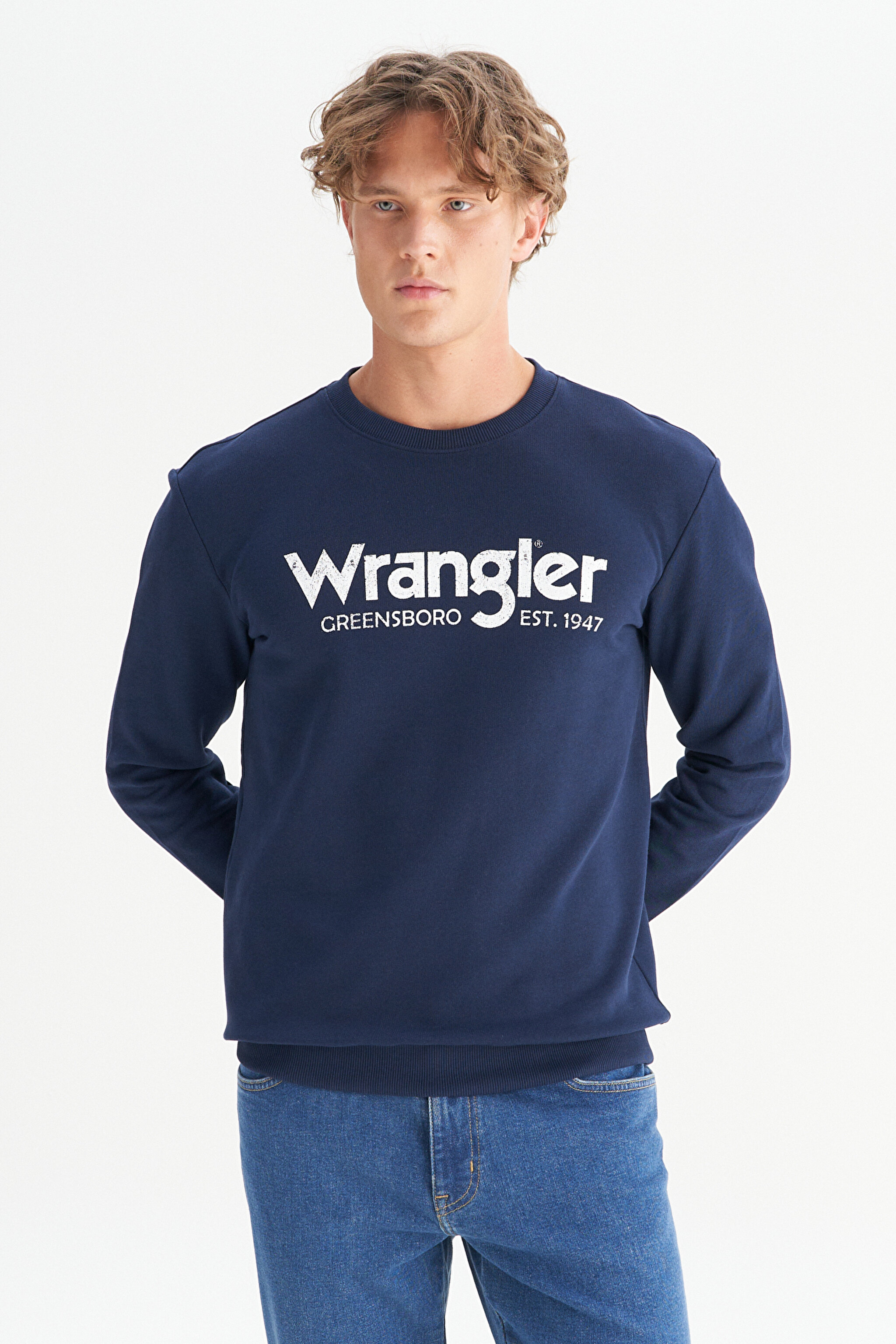 Regular Fit Normal Kesim %100 Pamuk Sıfır Yaka Sweatshirt