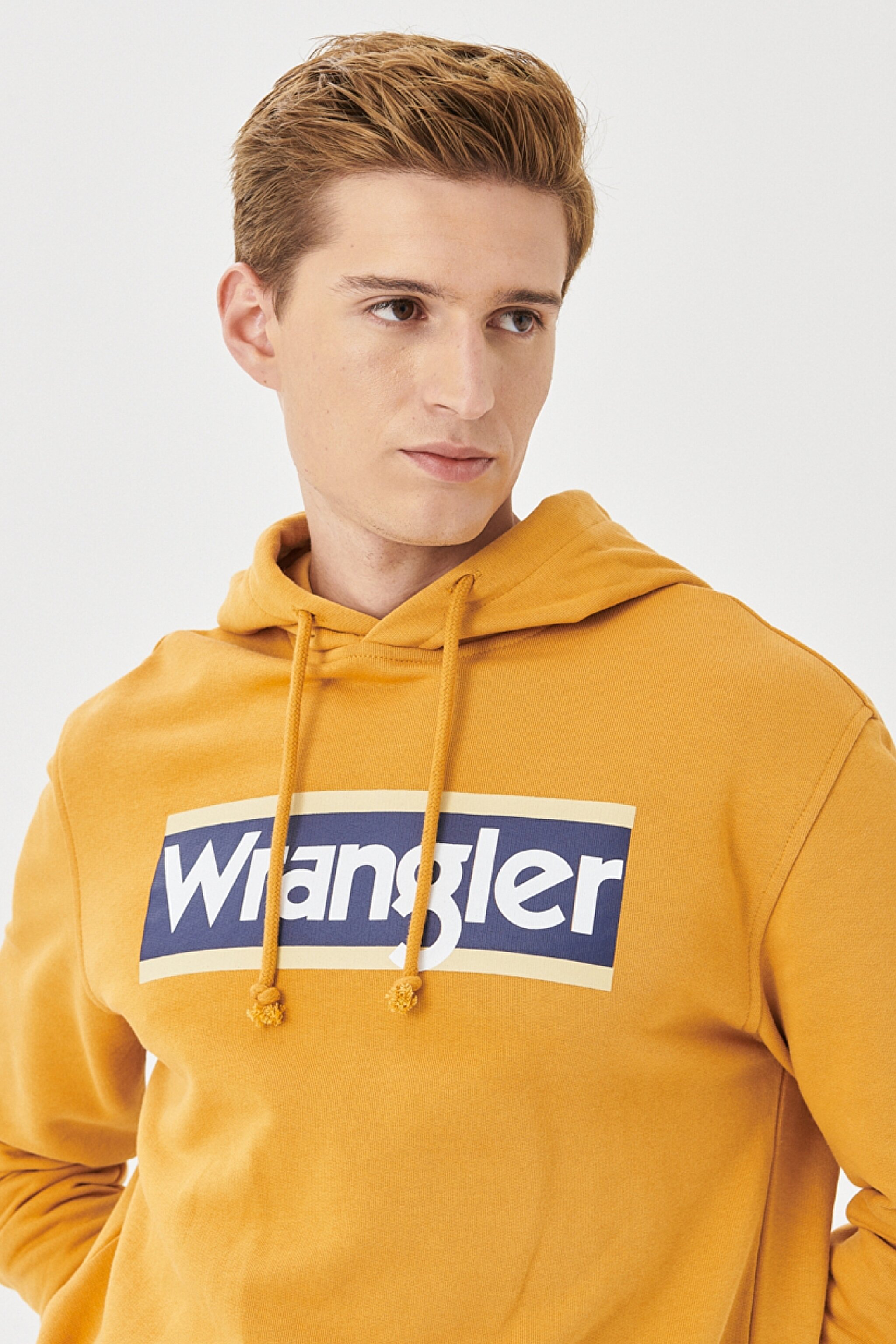 Regular Fit Normal Kesim %100 Pamuk Kapüşonlu Sweatshirt - Yellow-W212034200 (görsel 2)