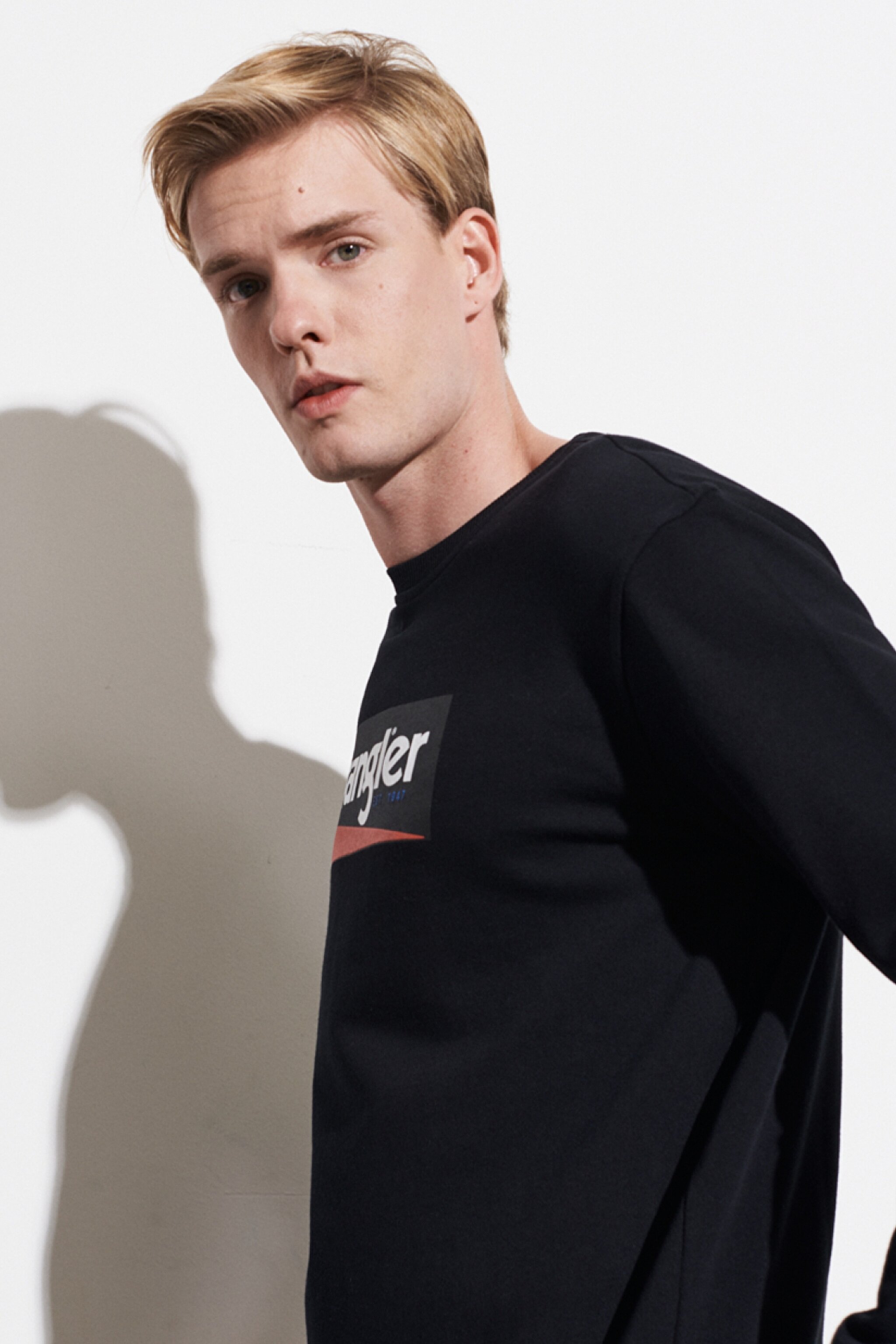 Regular Fit Normal Kesim %100 Pamuk Sıfır Yaka Sweatshirt - Black-W212236001 (görsel 4)