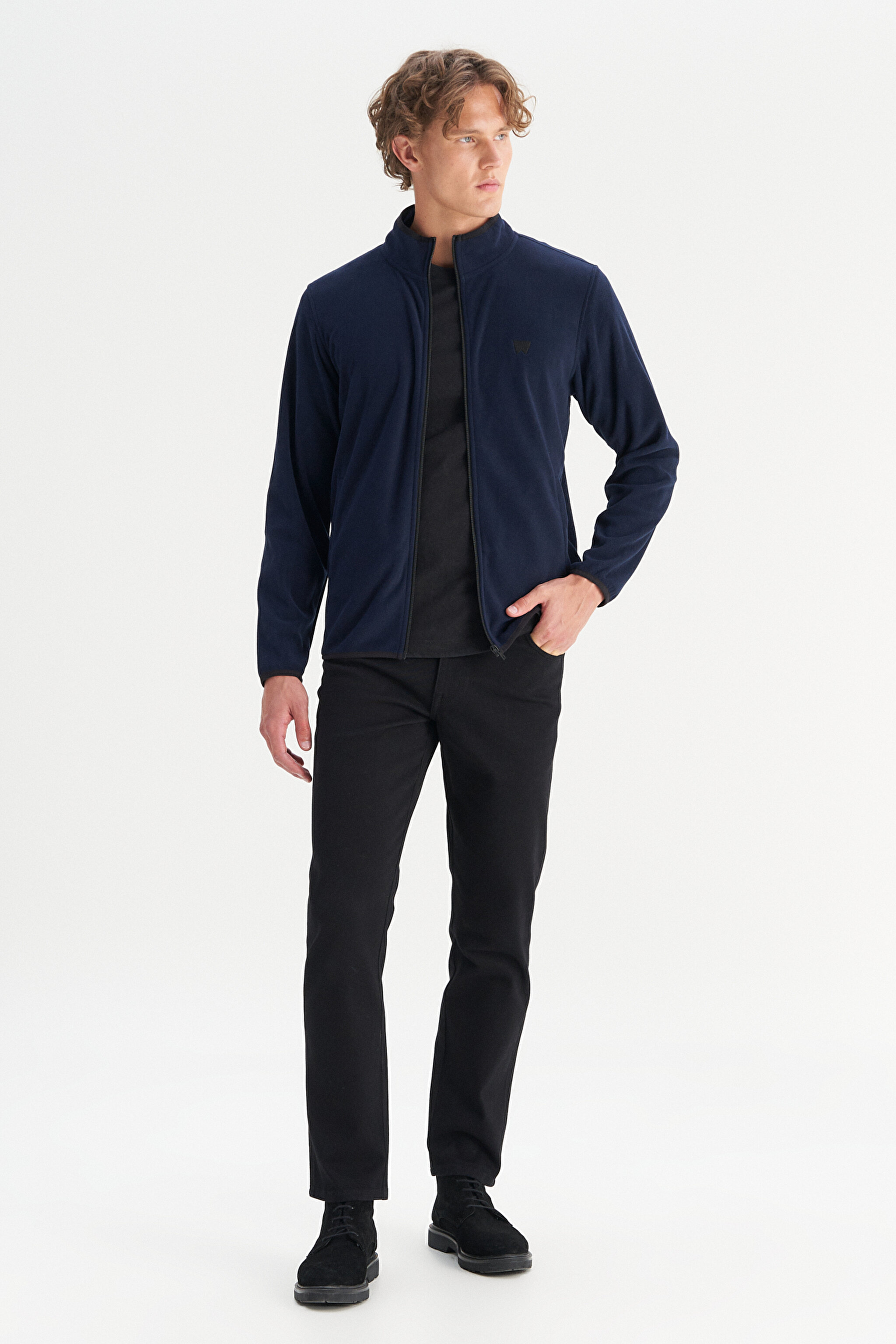 Regular Fit Normal Kesim Polar - Navy-W212239410 (görsel 2)