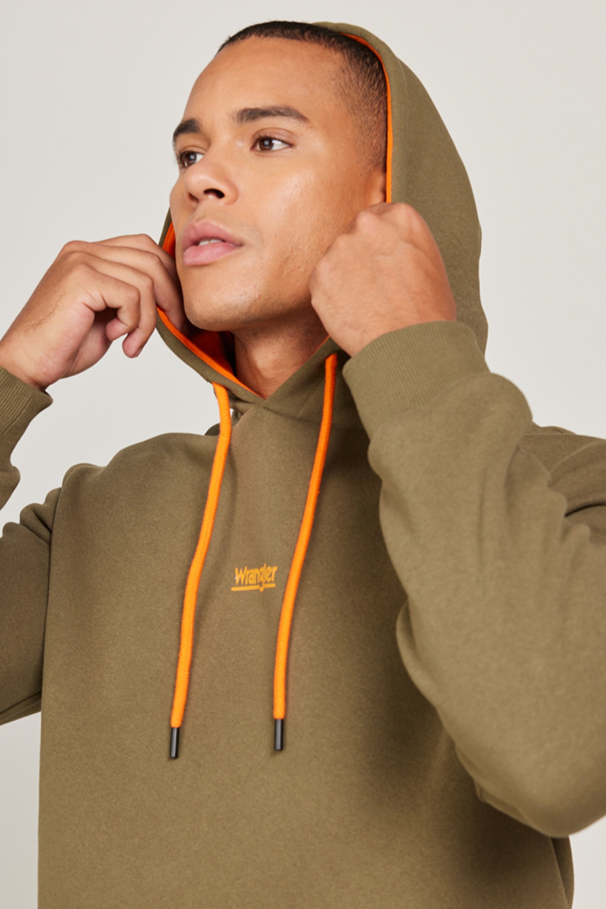 Regular Fit Normal Kesim Kapüşonlu Haki Sweatshirt - Khaki-W212338801 (görsel 4)