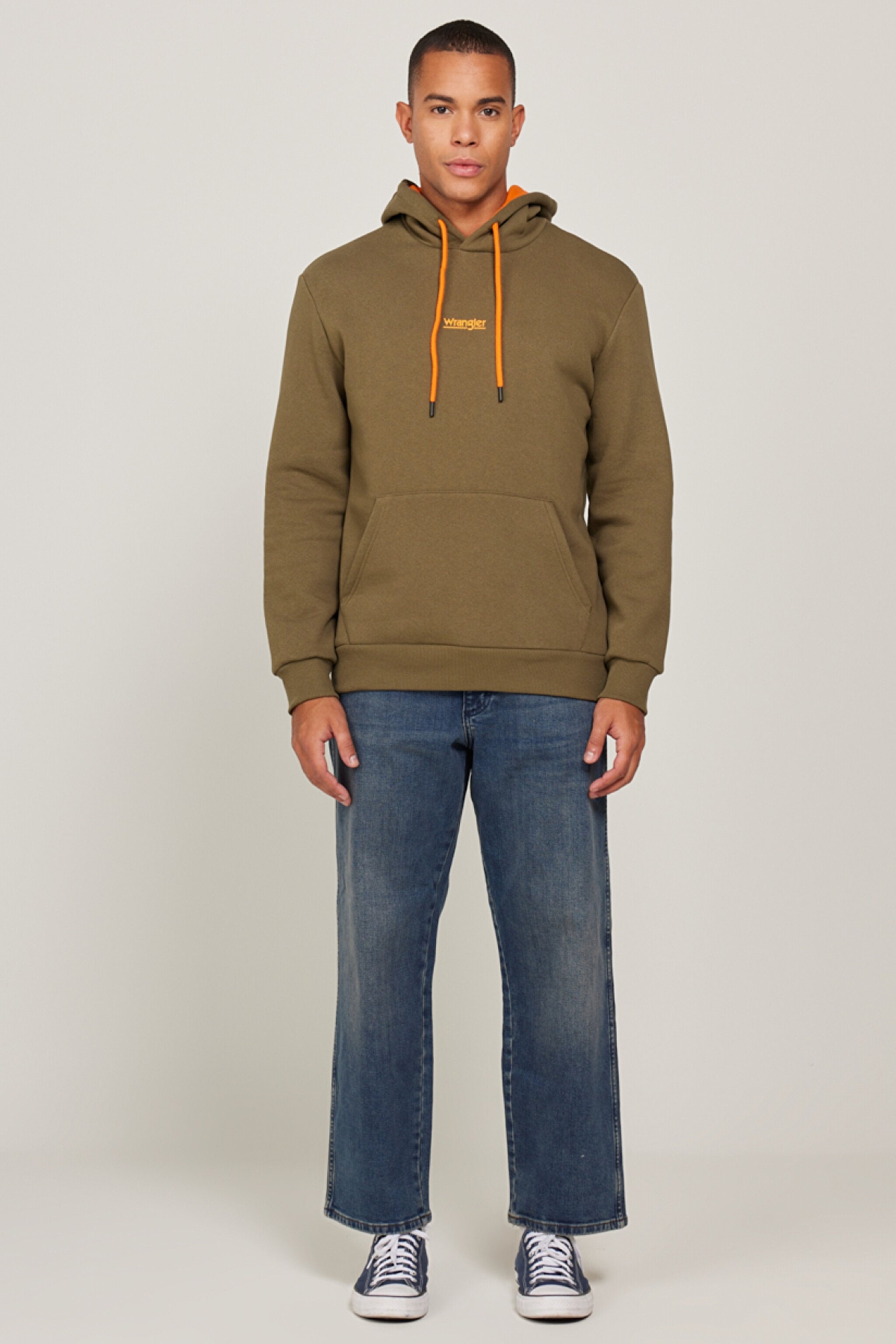 Regular Fit Normal Kesim Kapüşonlu Haki Sweatshirt - Khaki-W212338801 (görsel 5)